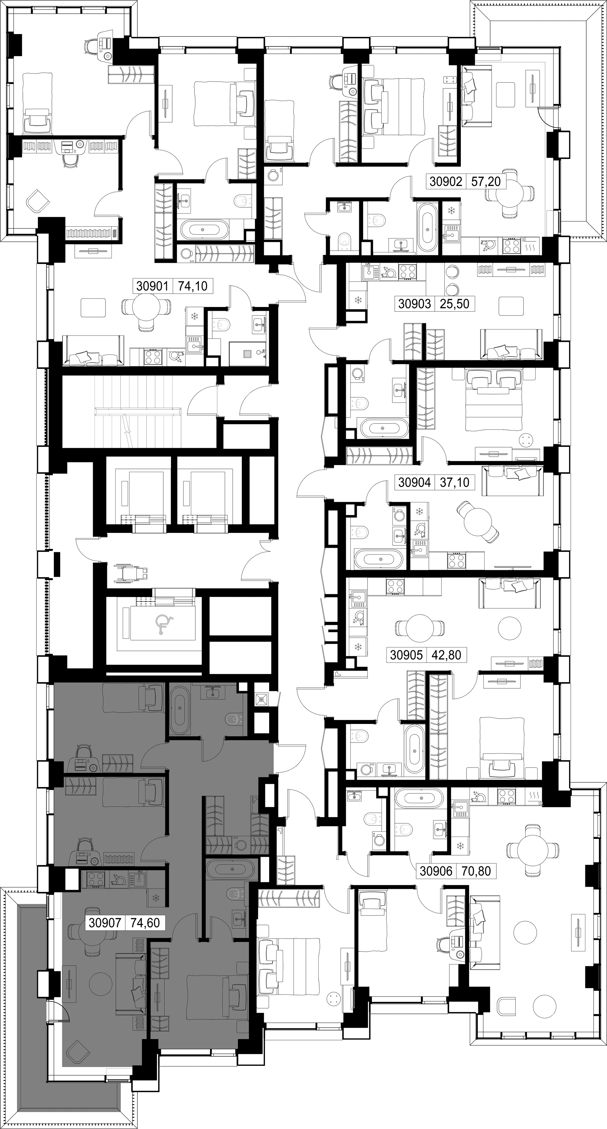 3-комн. Квартира 74.60 м², г. Москва, Вишнёвая улица