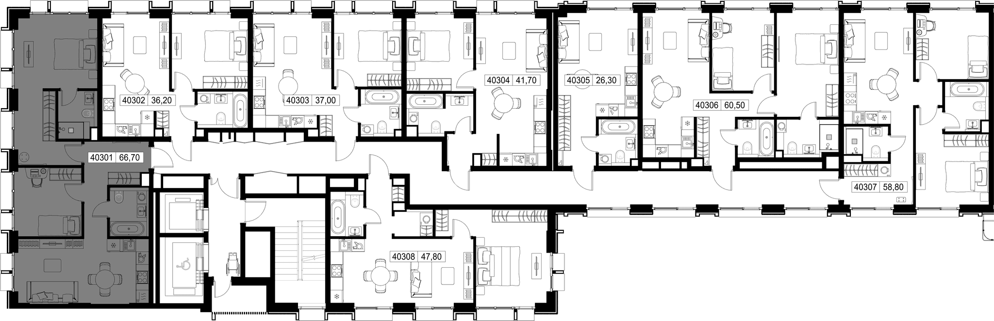 2-комн. Квартира 66.70 м², г. Москва, Вишнёвая улица