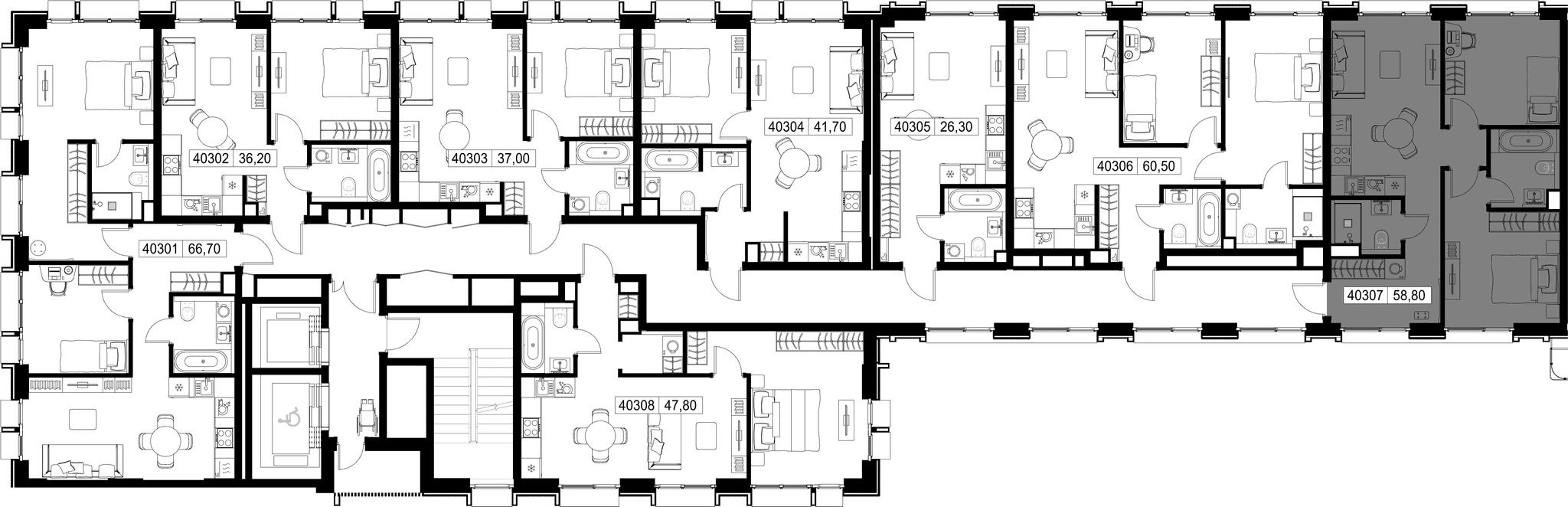 2-комн. Квартира 58.80 м², г. Москва, Вишнёвая улица