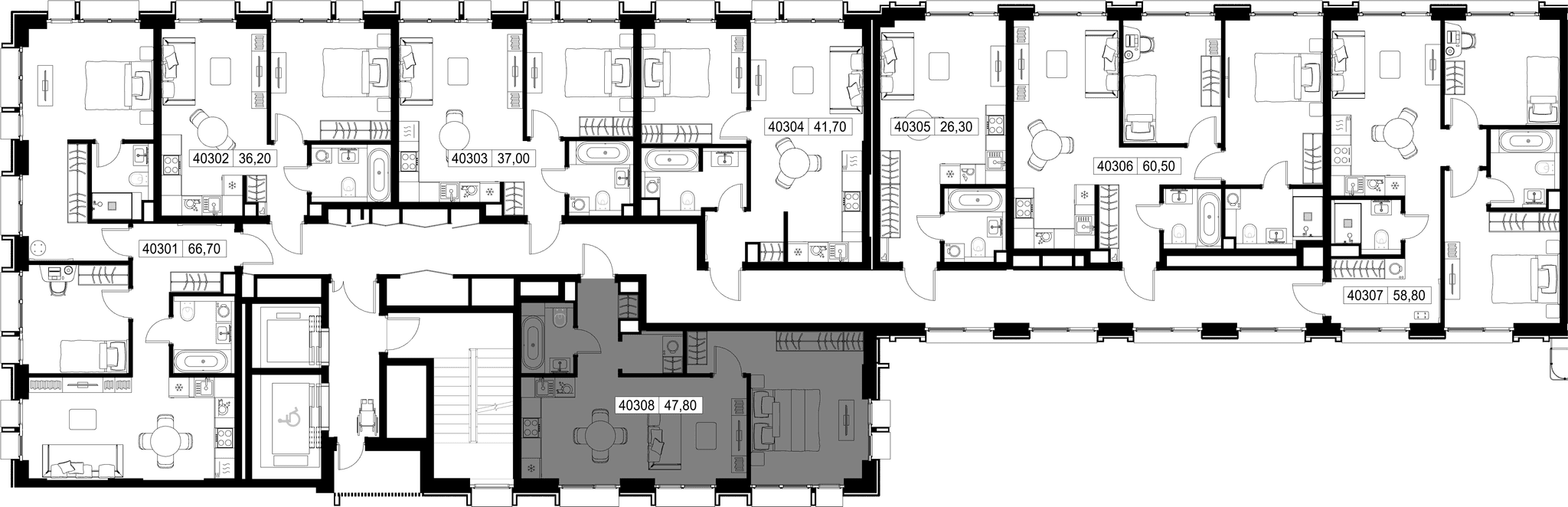 1-комн. Квартира 47.80 м², г. Москва, Вишнёвая улица