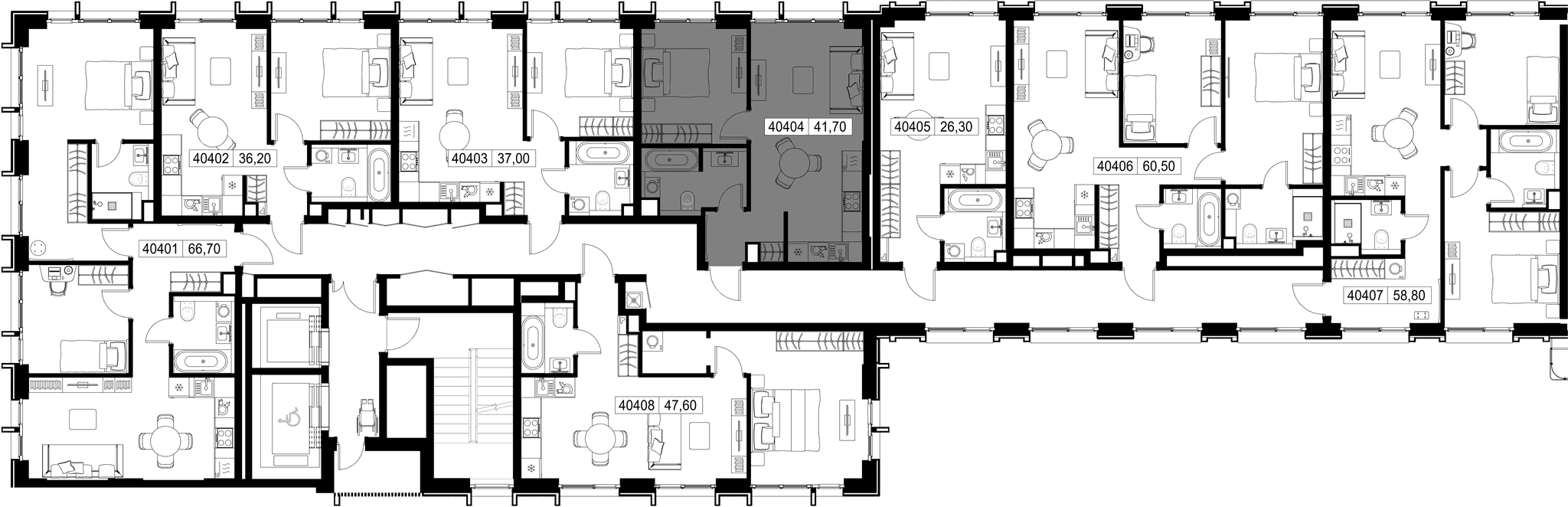 1-комн. Квартира 41.70 м², г. Москва, Вишнёвая улица