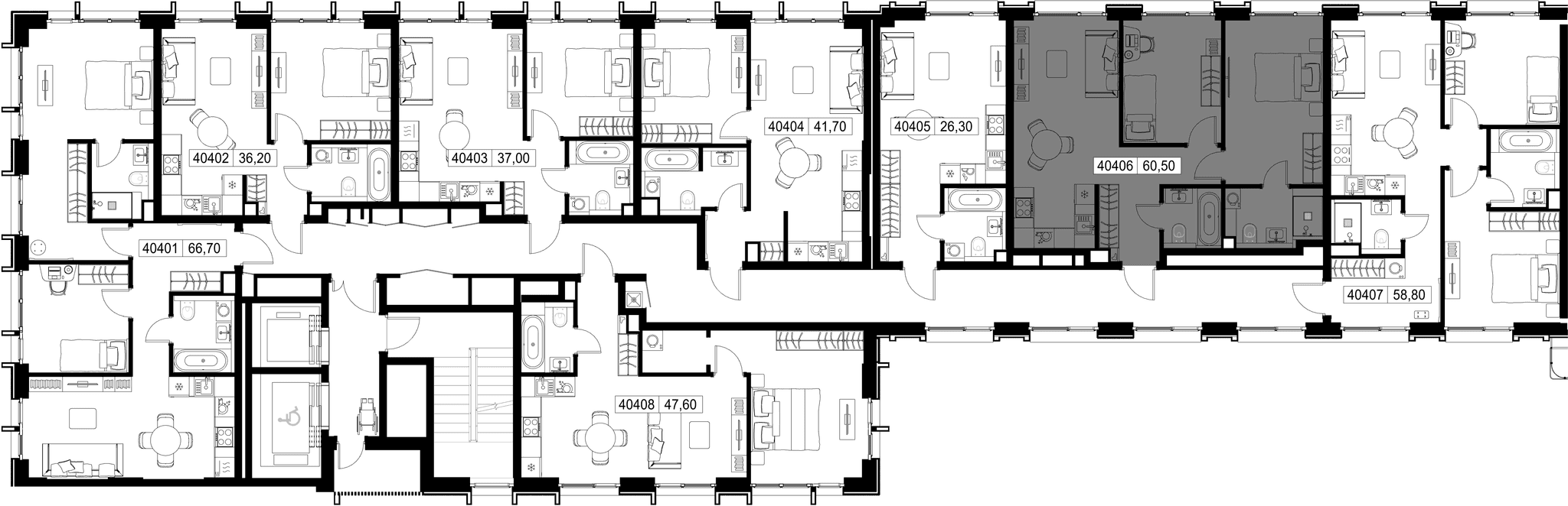 2-комн. Квартира 60.50 м², г. Москва, Вишнёвая улица