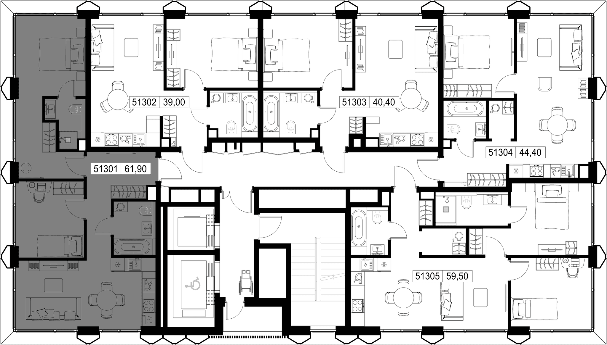 2-комн. Квартира 61.90 м², г. Москва, Вишнёвая улица