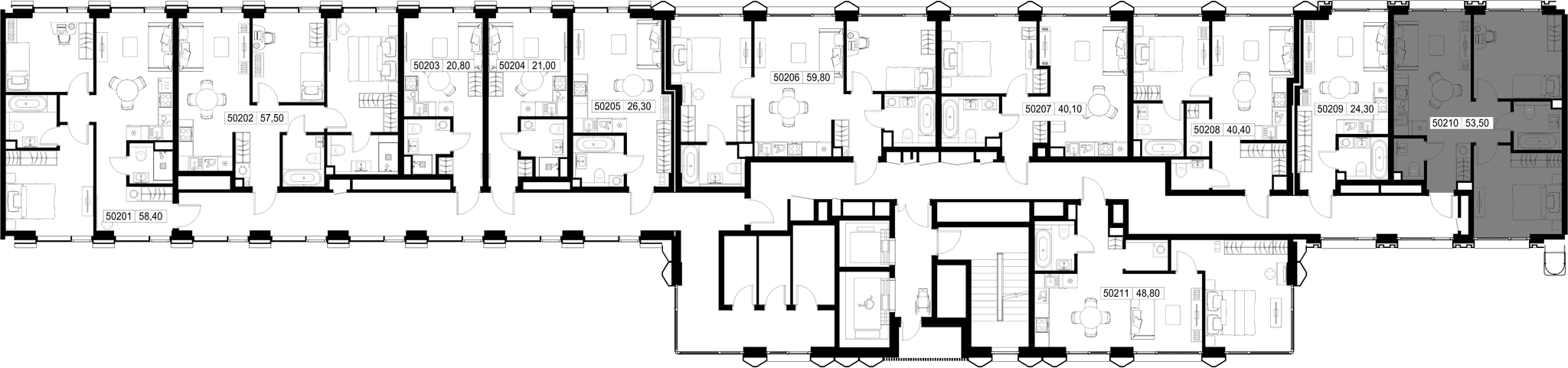 2-комн. Квартира 53.50 м², г. Москва, Вишнёвая улица