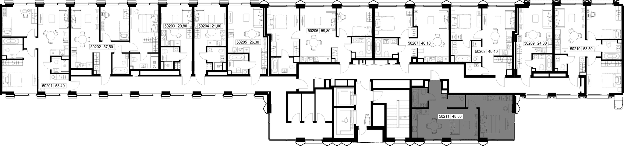 1-комн. Квартира 48.80 м², г. Москва, Вишнёвая улица