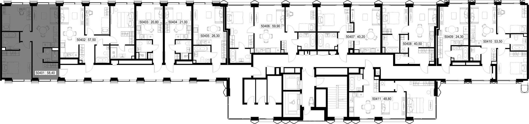 2-комн. Квартира 58.40 м², г. Москва, Вишнёвая улица