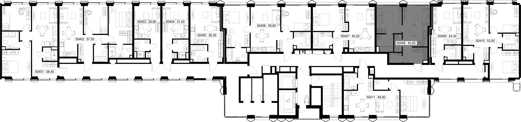 1-комн. Квартира 40.50 м², г. Москва, Вишнёвая улица
