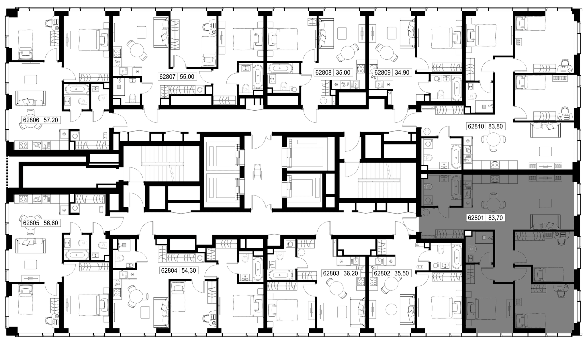 3-комн. Квартира 83.70 м², г. Москва, Вишнёвая улица