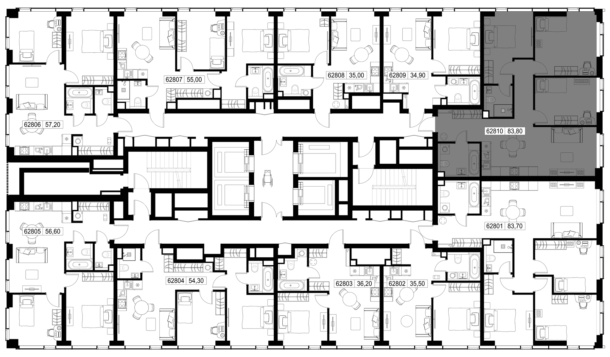 3-комн. Квартира 83.80 м², г. Москва, Вишнёвая улица