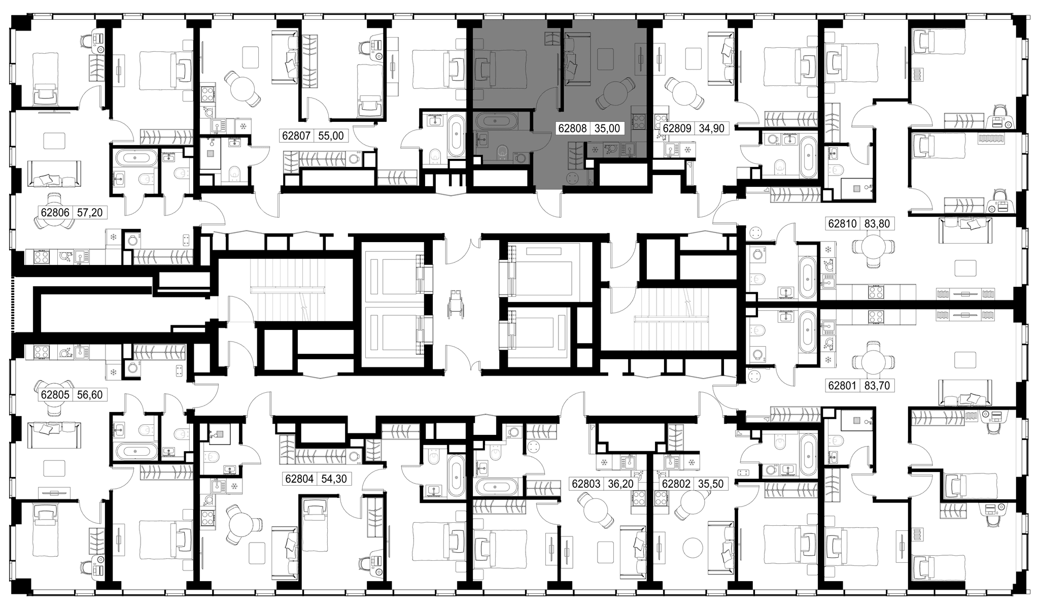 1-комн. Квартира 35.00 м², г. Москва, Вишнёвая улица
