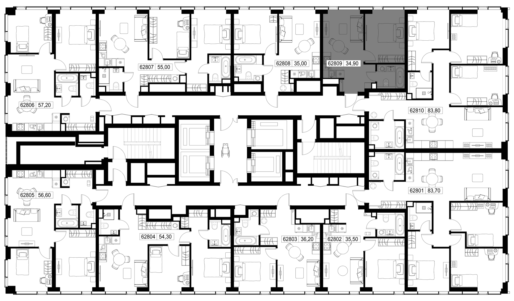 1-комн. Квартира 34.90 м², г. Москва, Вишнёвая улица