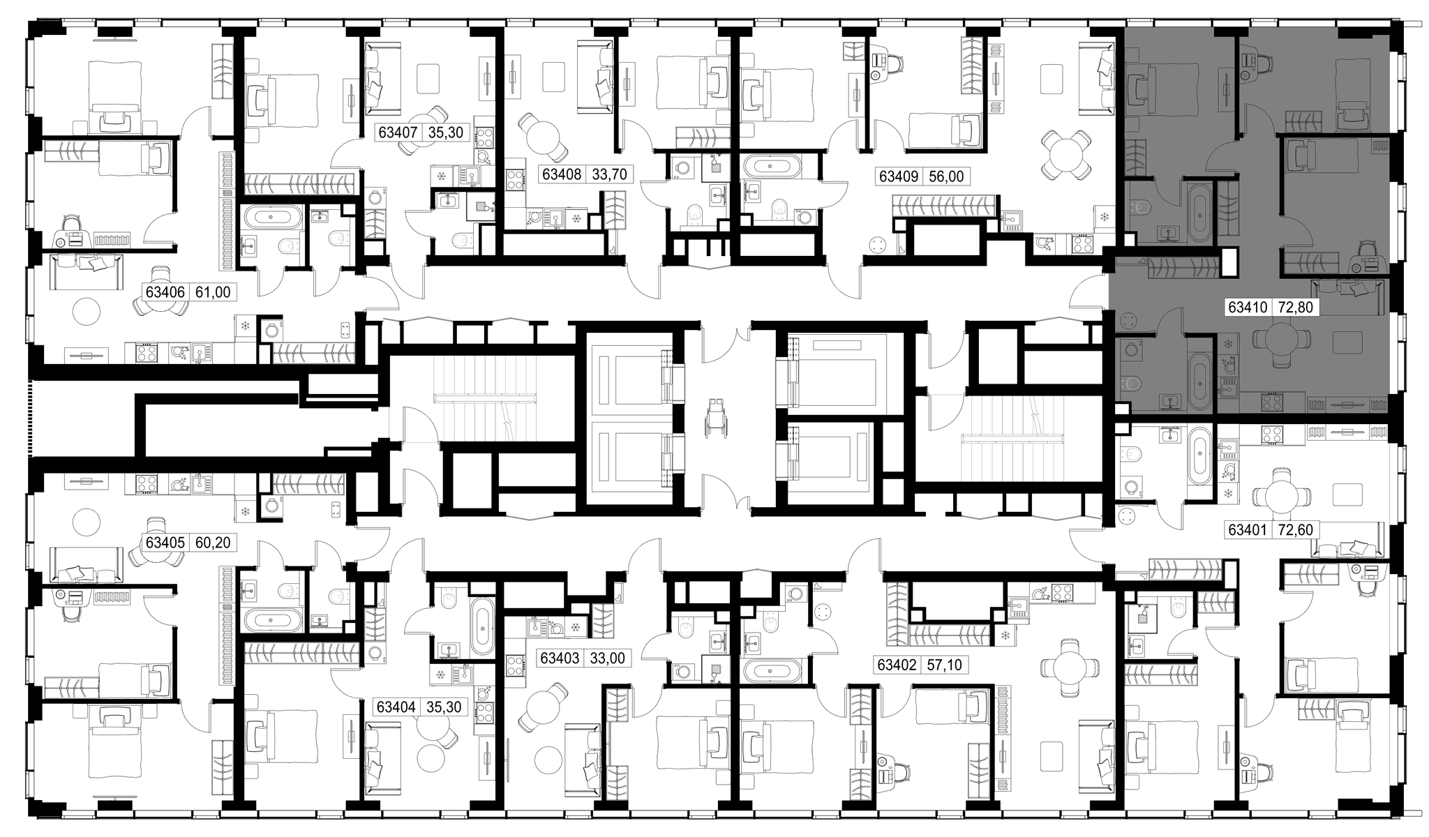 3-комн. Квартира 72.80 м², г. Москва, Вишнёвая улица