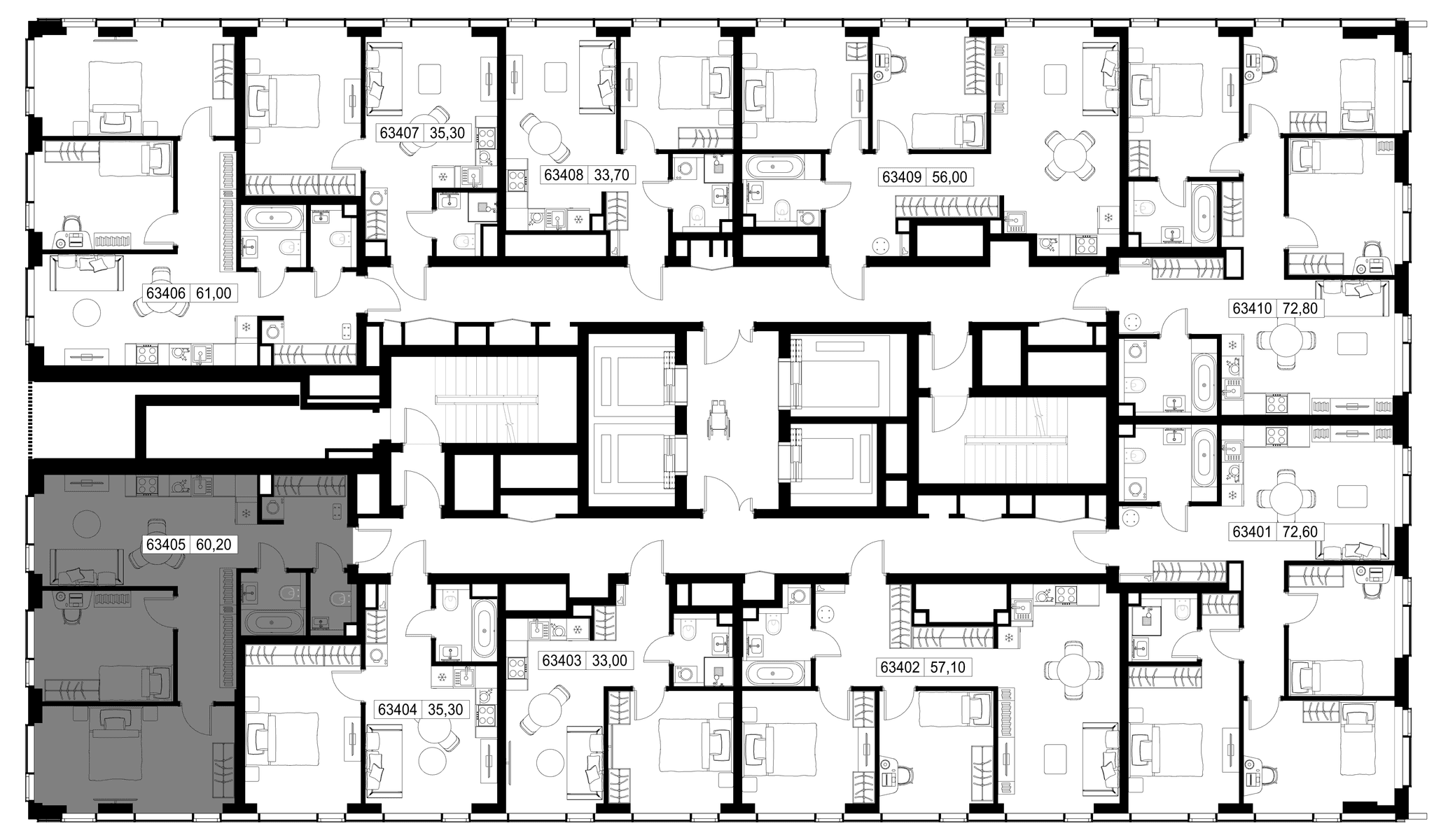 2-комн. Квартира 60.20 м², г. Москва, Вишнёвая улица