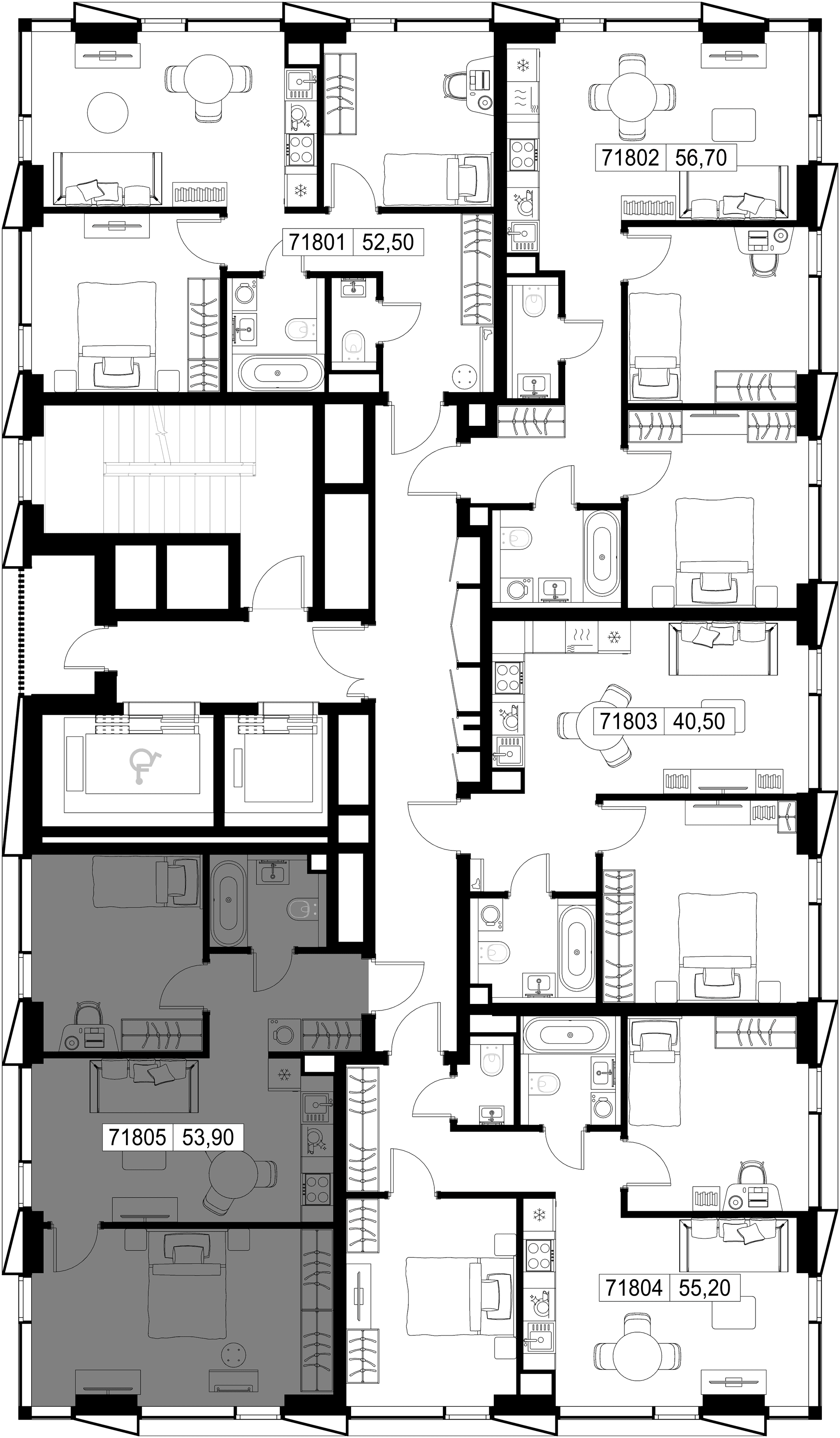 2-комн. Квартира 53.90 м², г. Москва, Вишнёвая улица