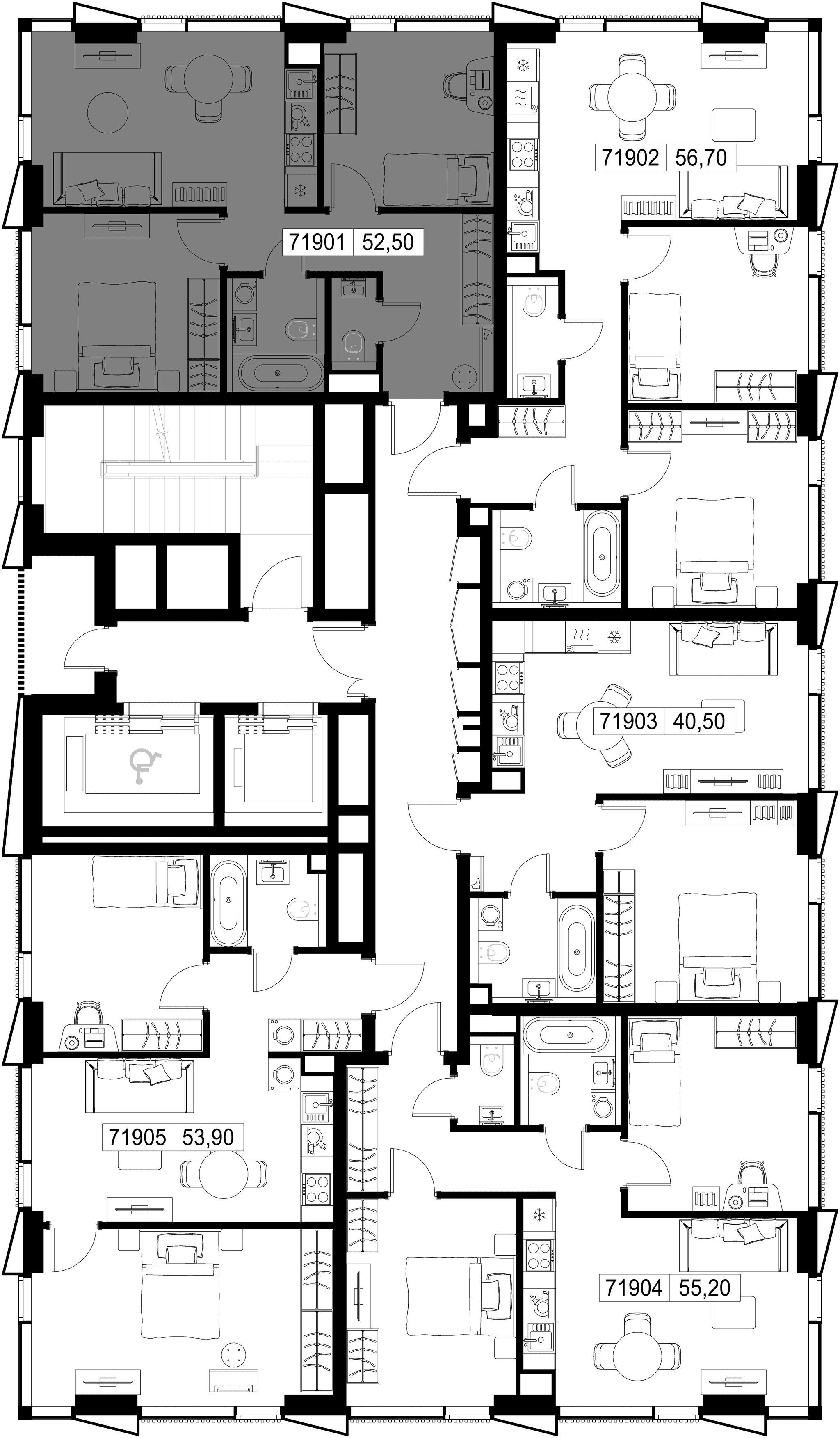 2-комн. Квартира 52.50 м², г. Москва, Вишнёвая улица