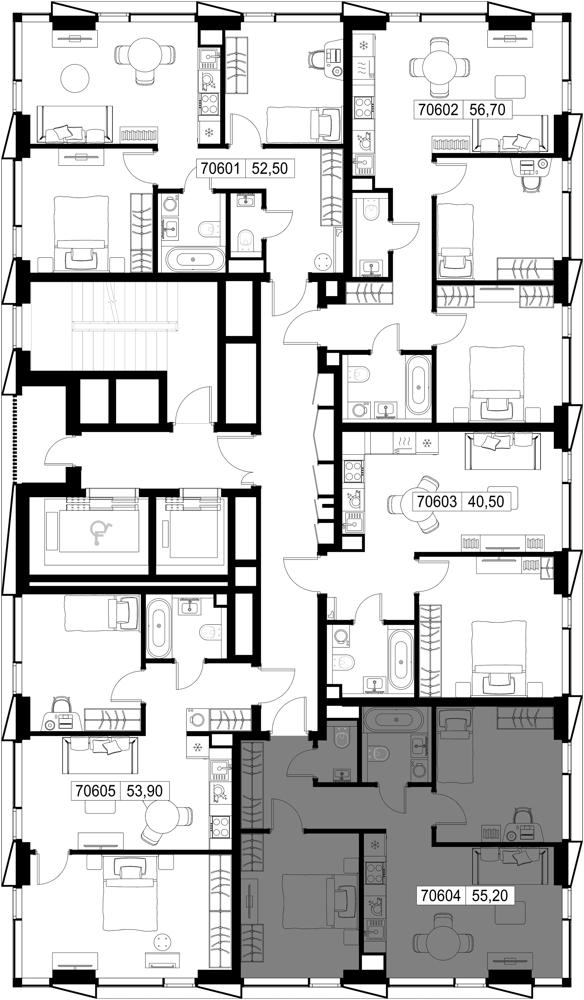 2-комн. Квартира 55.20 м², г. Москва, Вишнёвая улица