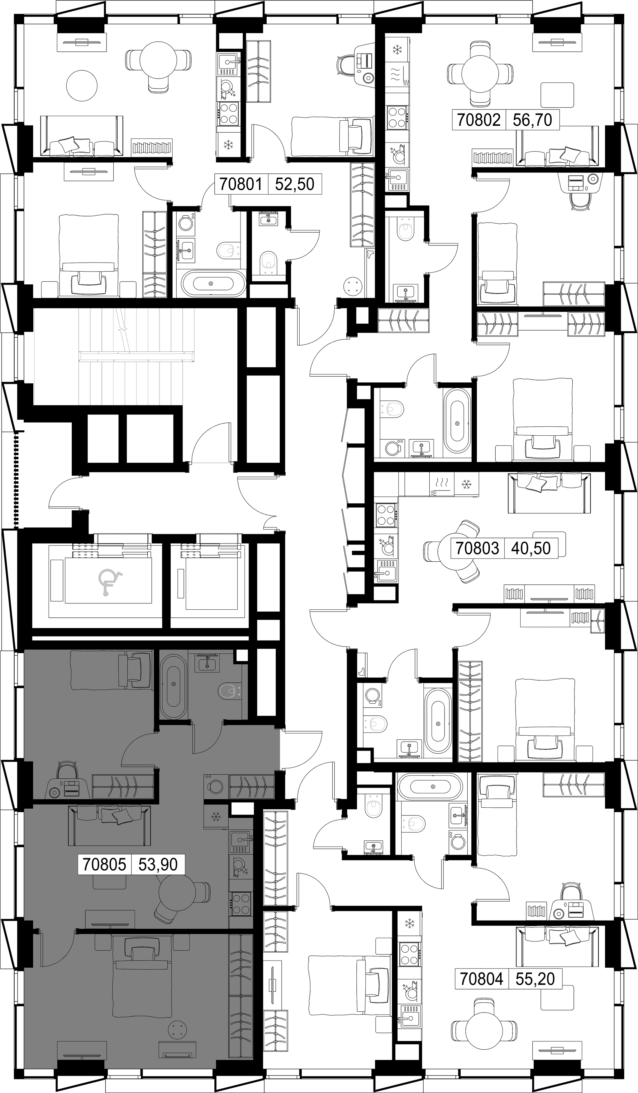 2-комн. Квартира 53.90 м², г. Москва, Вишнёвая улица