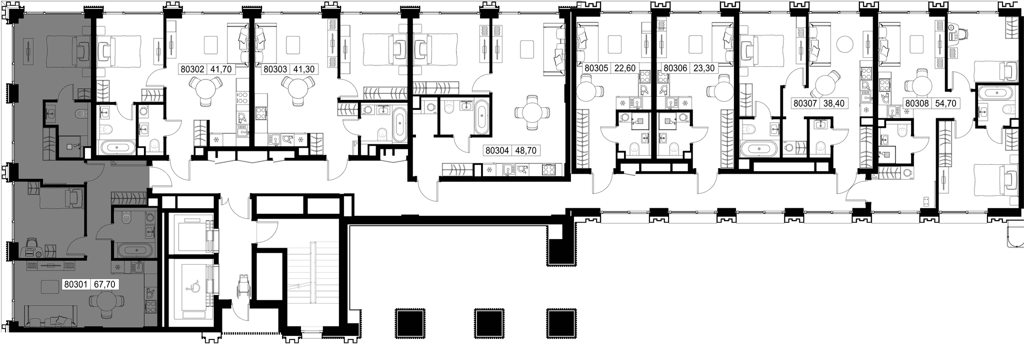 2-комн. Квартира 67.70 м², г. Москва, Вишнёвая улица