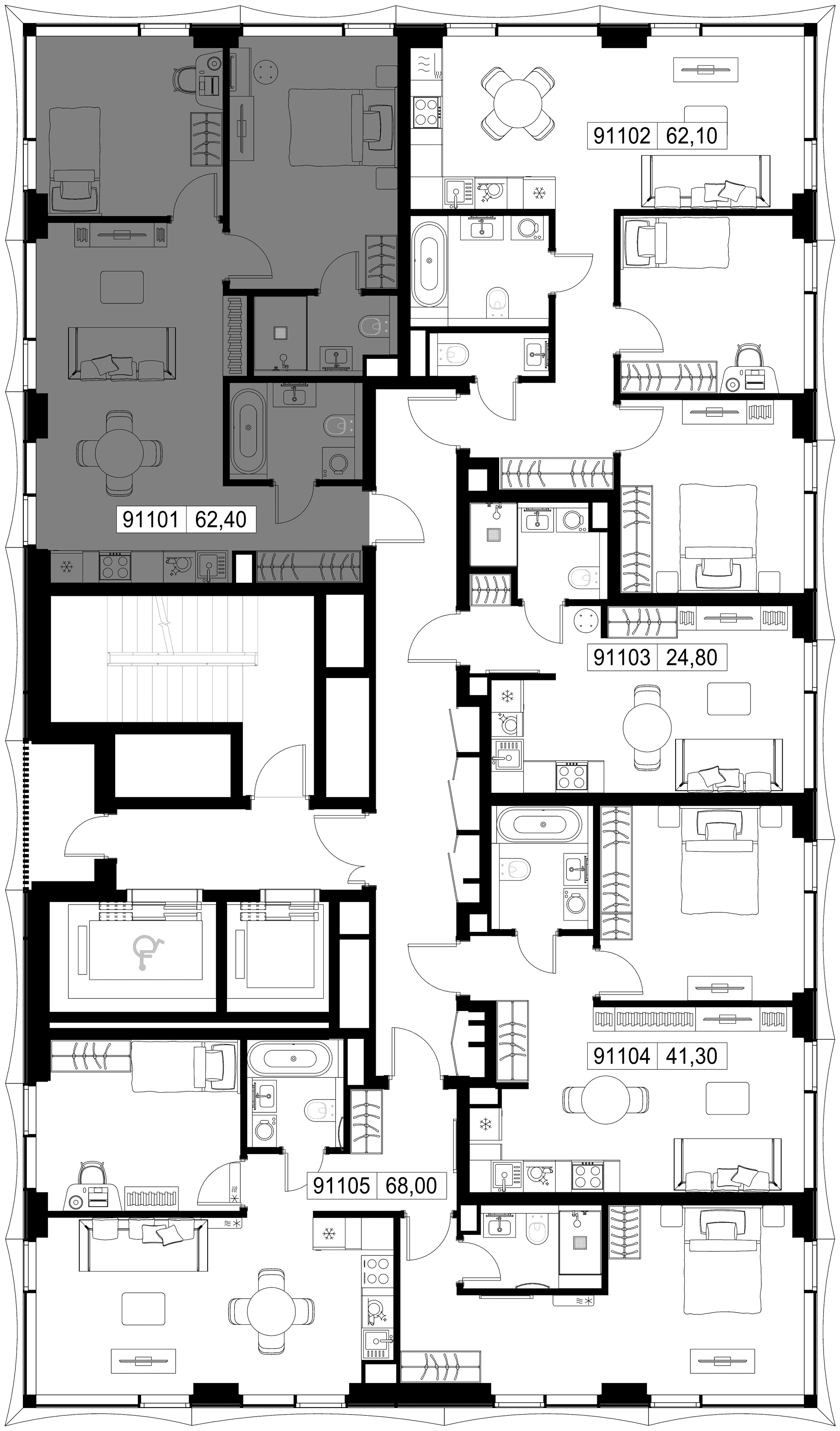2-комн. Квартира 62.40 м², г. Москва, Вишнёвая улица