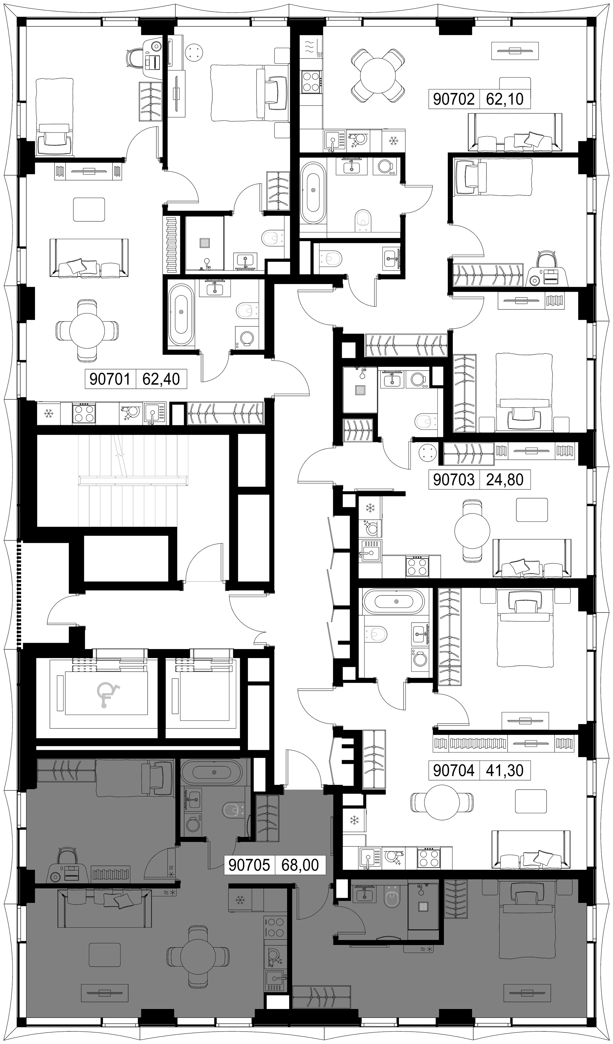2-комн. Квартира 68.00 м², г. Москва, Вишнёвая улица