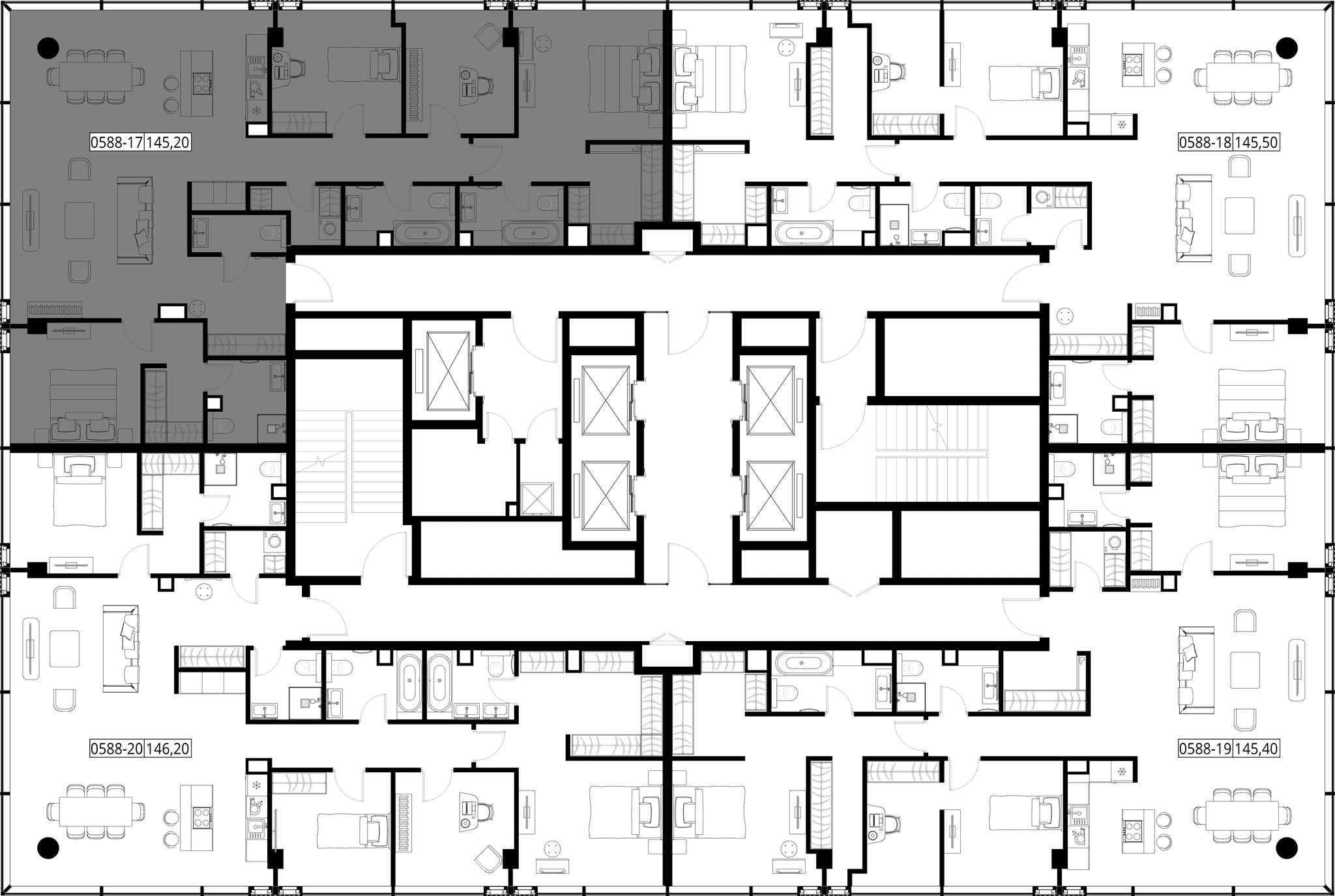 4-комн. Квартира 145.20 м², Россия, Москва
