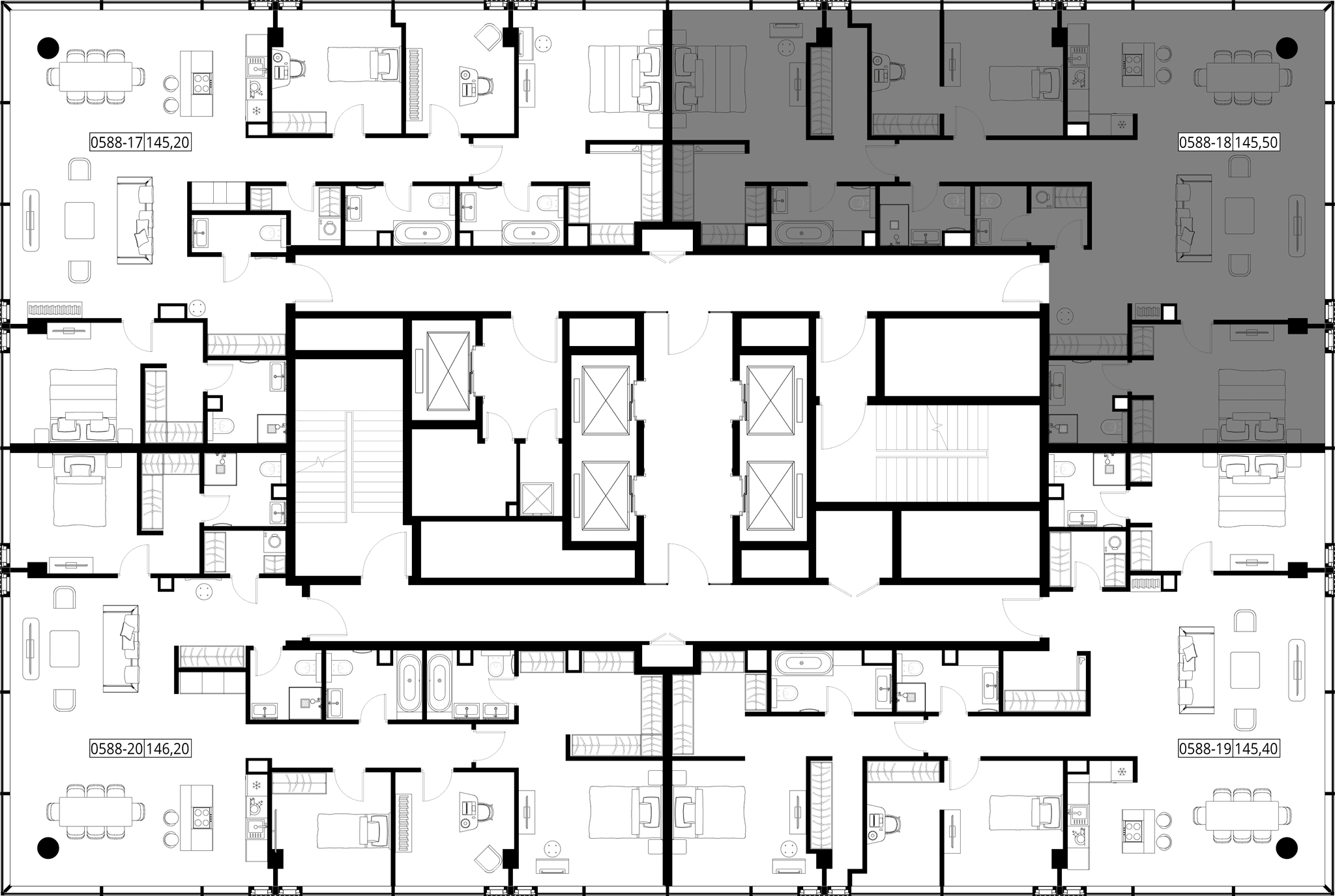 3-комн. Квартира 145.50 м², Россия, Москва
