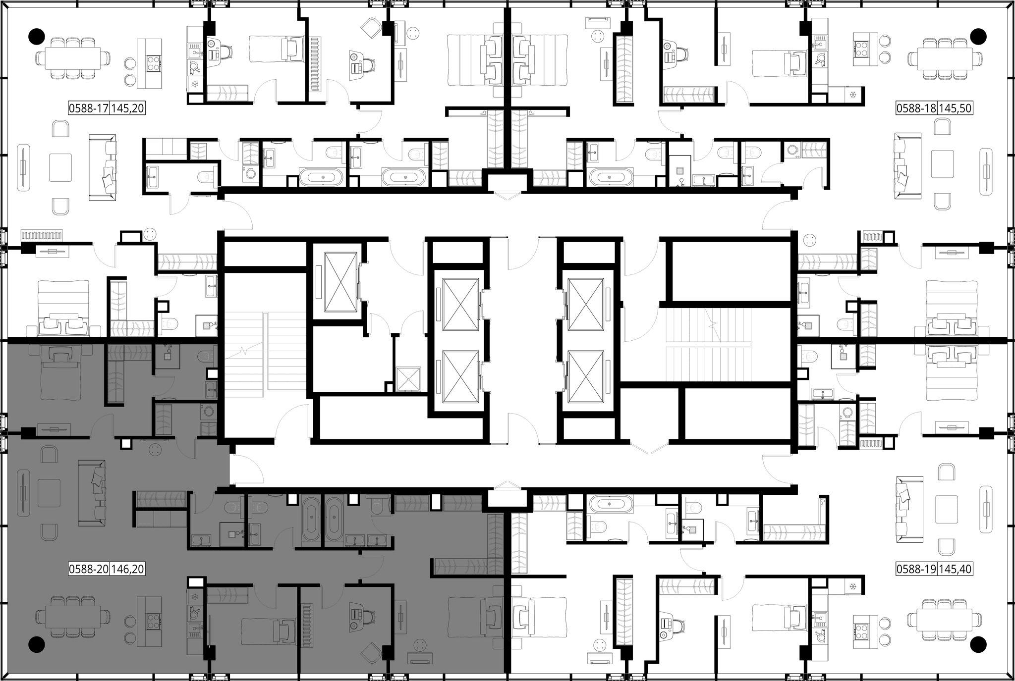 4-комн. Квартира 146.20 м², Россия, Москва