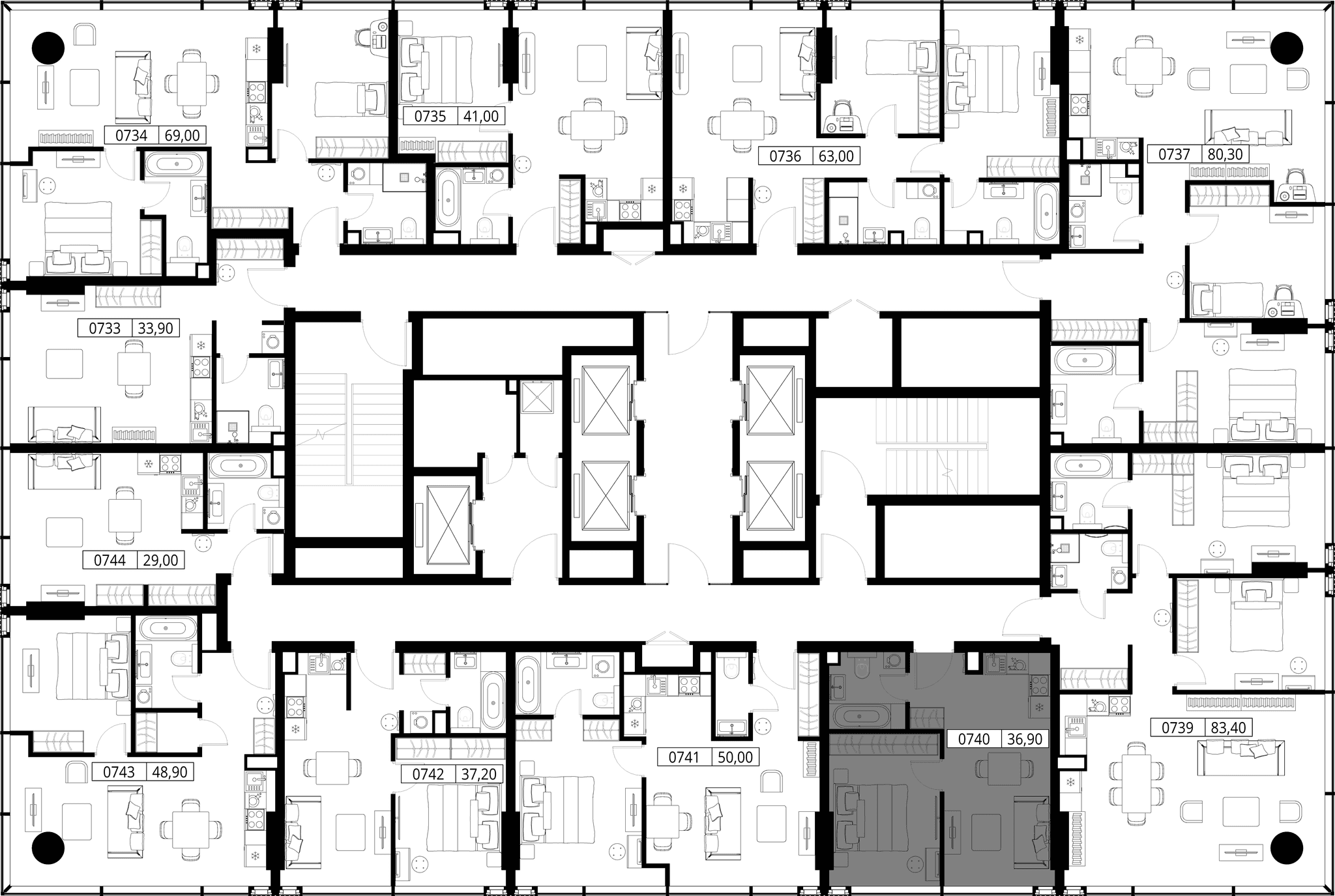 1-комн. Квартира 36.90 м², Россия, Москва