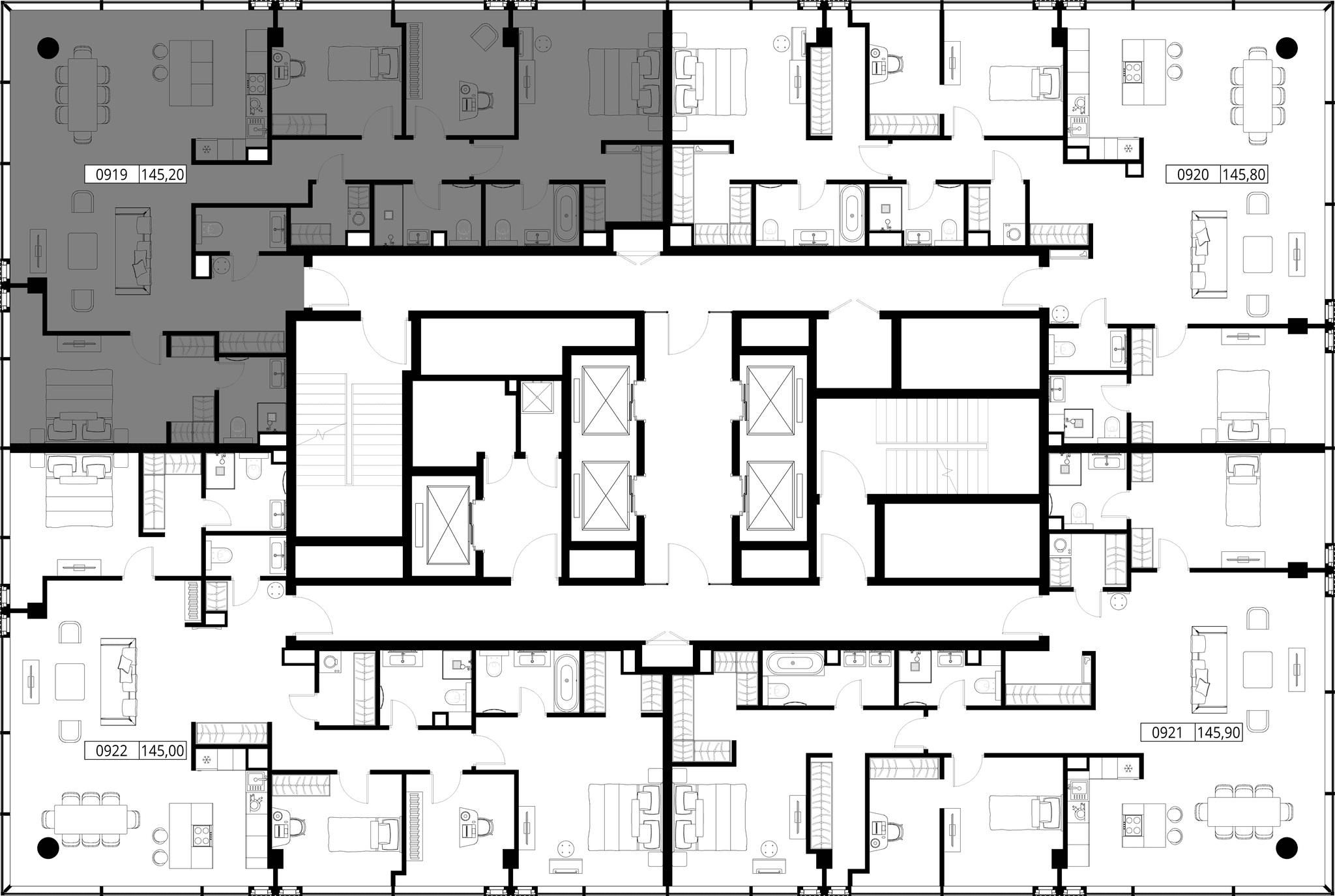 4-комн. Квартира 145.20 м², Россия, Москва