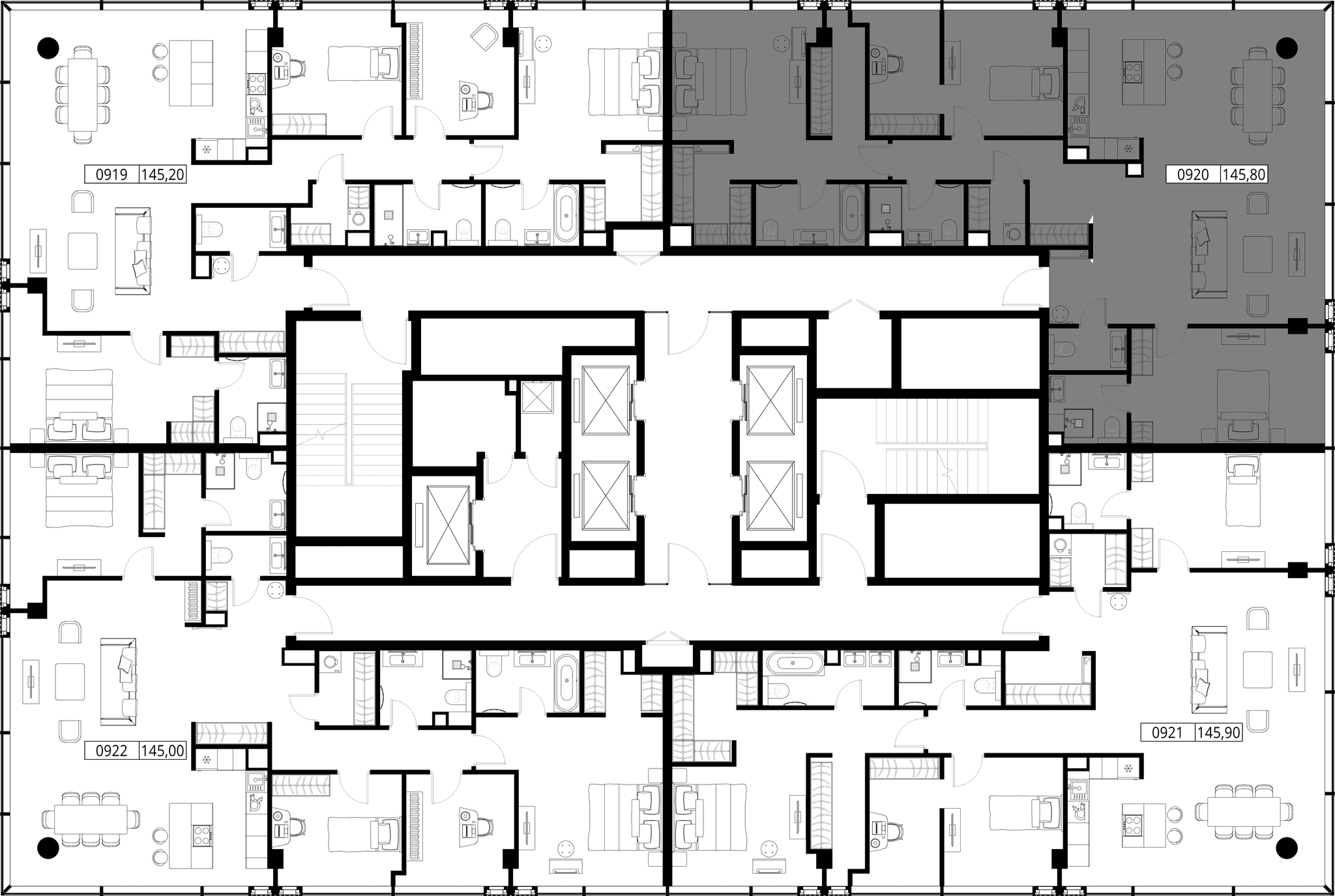 3-комн. Квартира 145.80 м², Россия, Москва