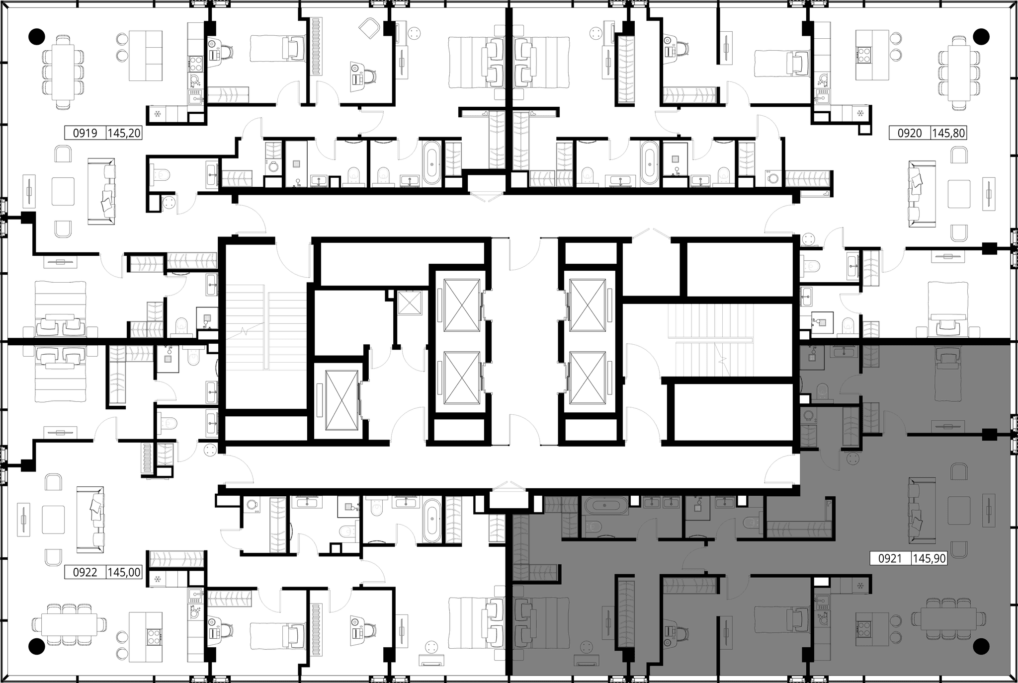 3-комн. Квартира 145.90 м², Россия, Москва