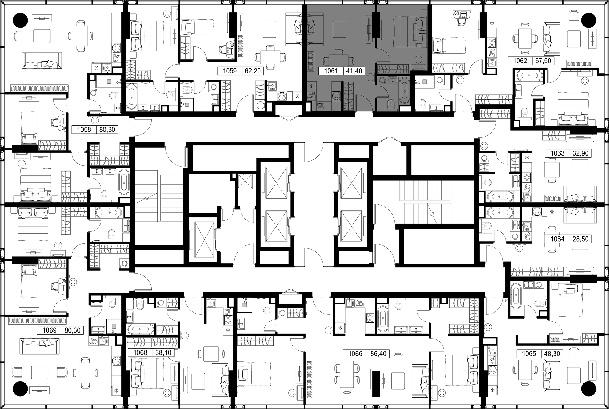 1-комн. Квартира 41.40 м², Россия, Москва