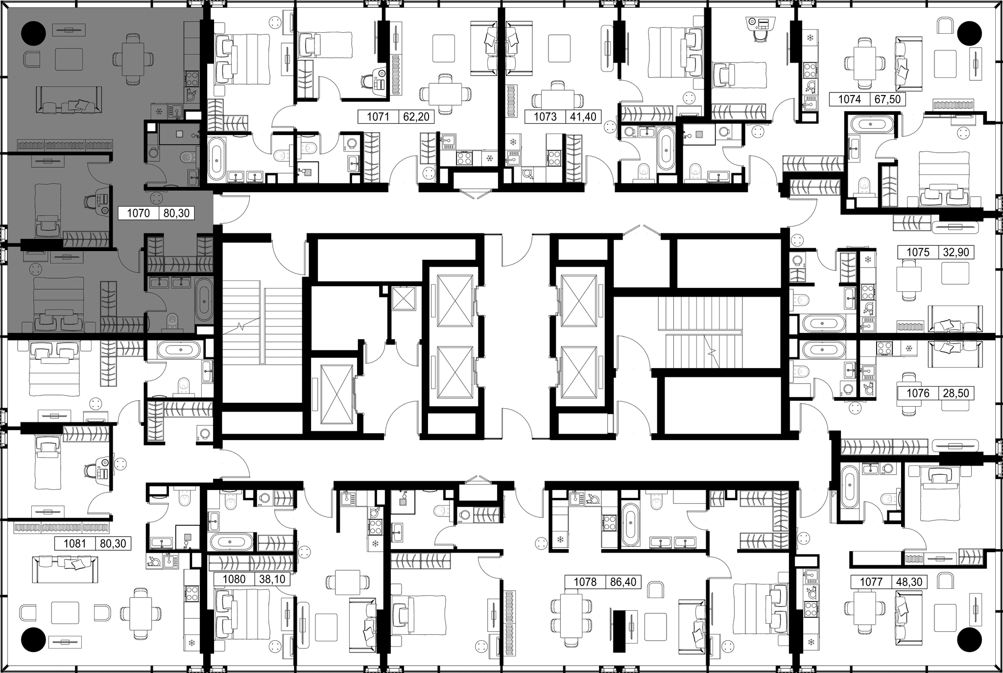 2-комн. Квартира 80.30 м², Россия, Москва