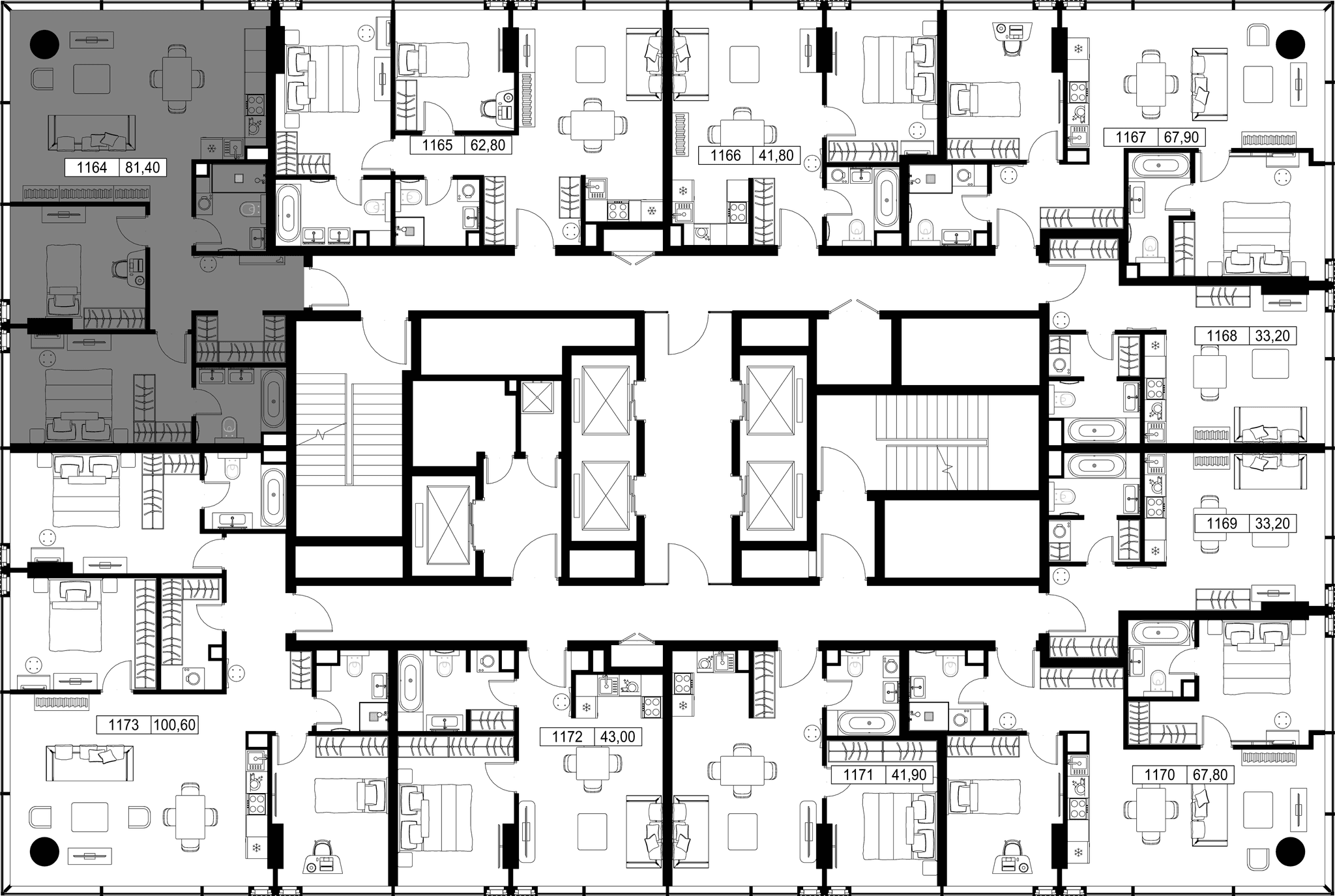 2-комн. Квартира 81.40 м², Россия, Москва