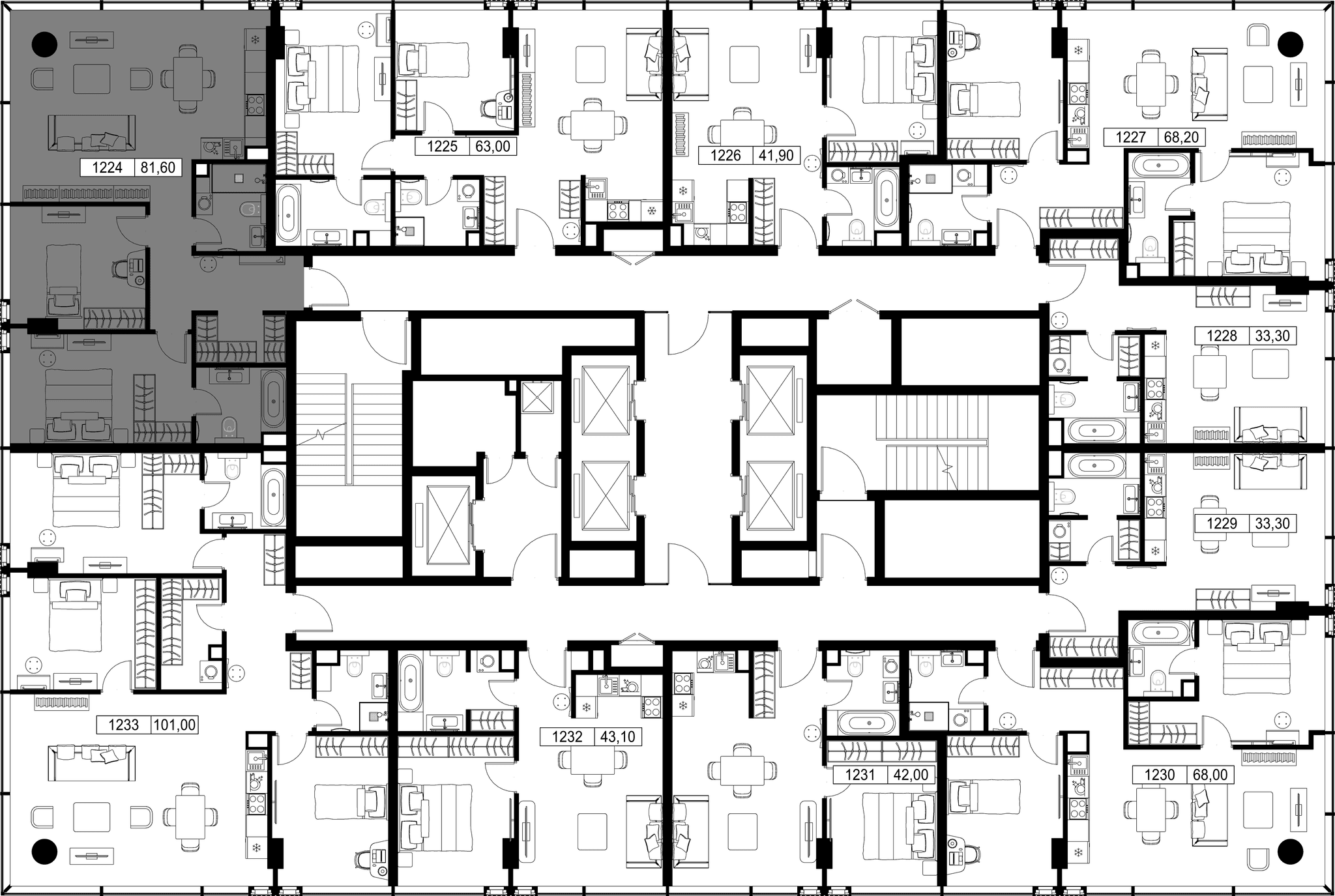 2-комн. Квартира 81.60 м², Россия, Москва