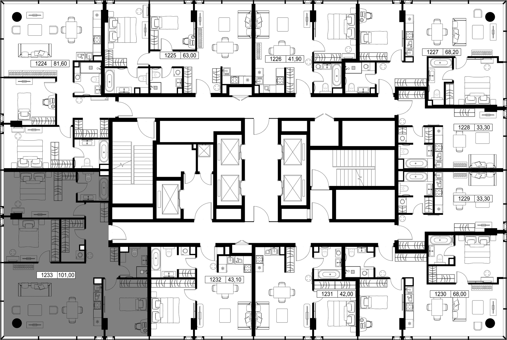 3-комн. Квартира 101.00 м², Россия, Москва