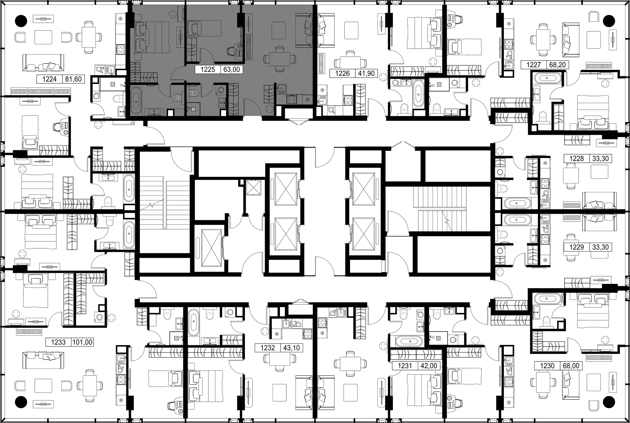 2-комн. Квартира 63.00 м², Россия, Москва