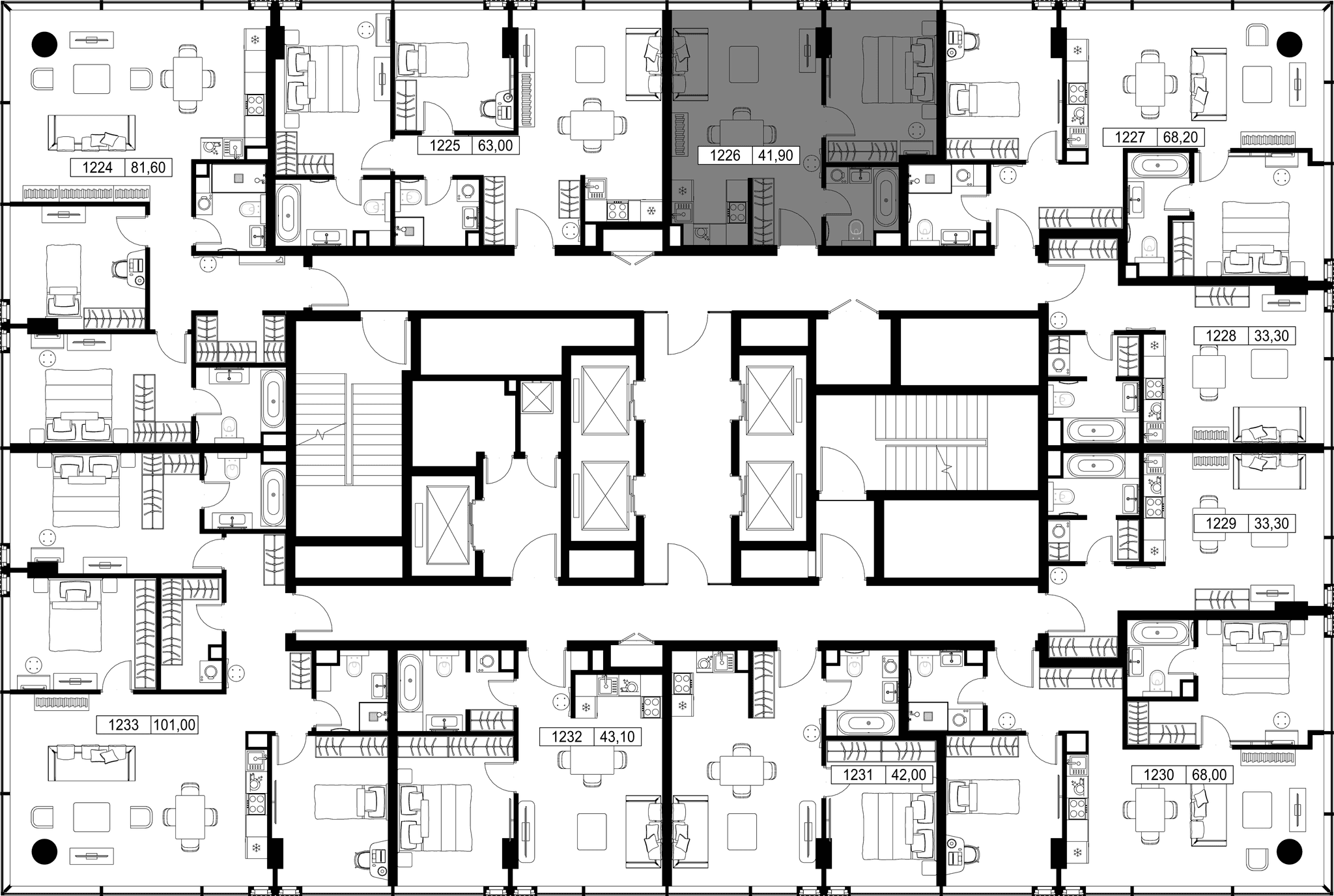1-комн. Квартира 41.90 м², Россия, Москва