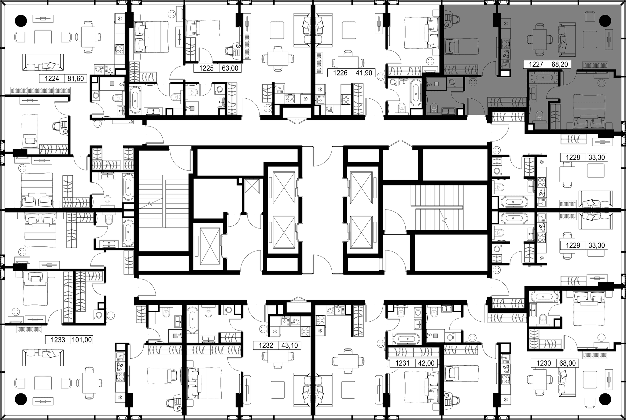 2-комн. Квартира 68.20 м², Россия, Москва