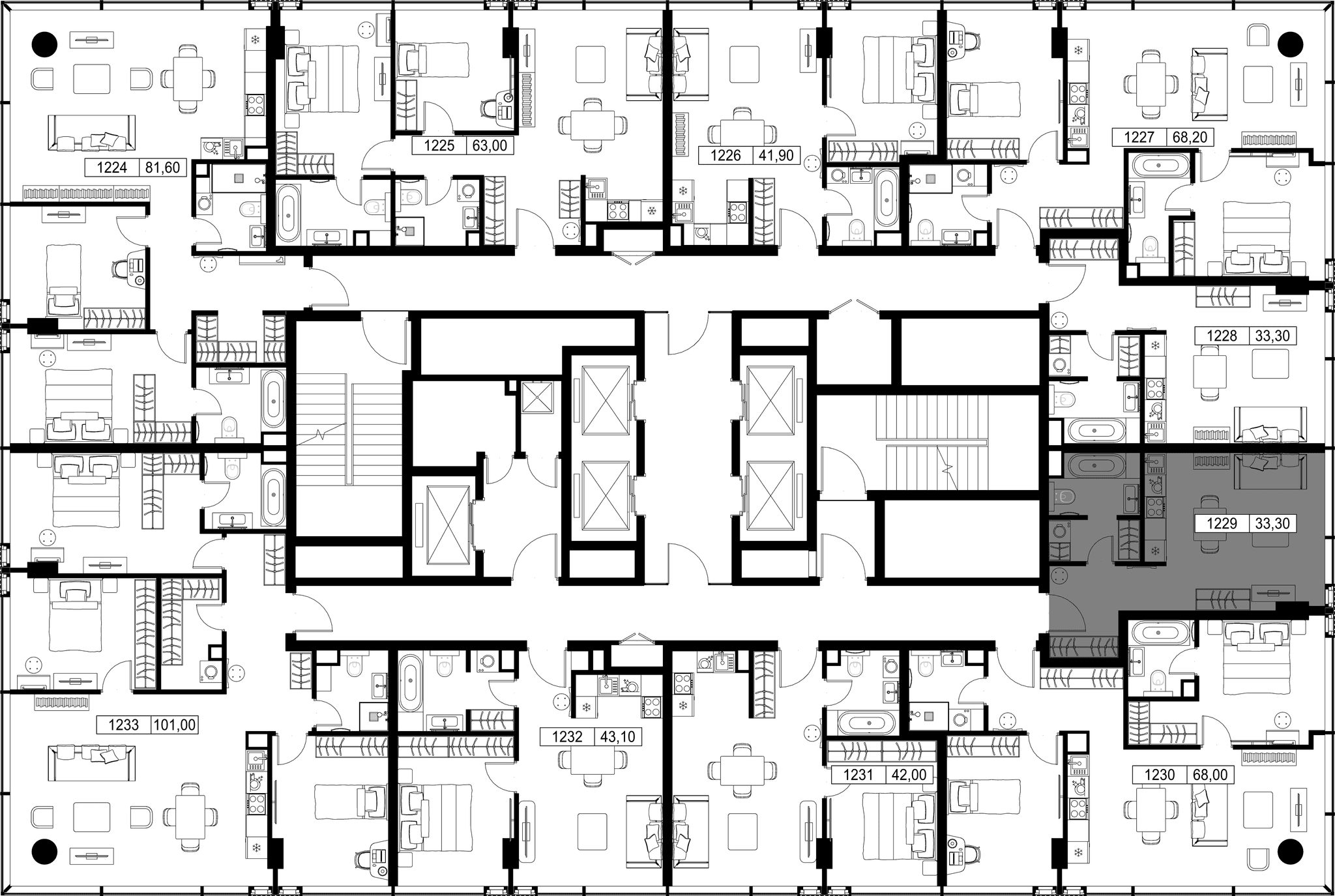9-комн. Квартира 33.30 м², Россия, Москва