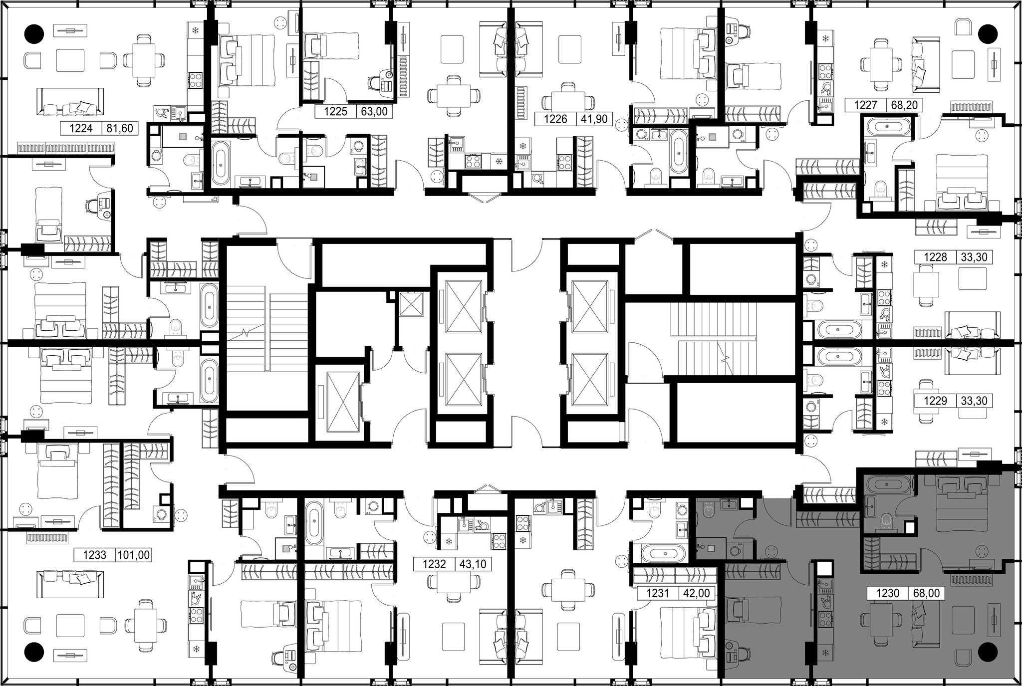2-комн. Квартира 68.00 м², Россия, Москва