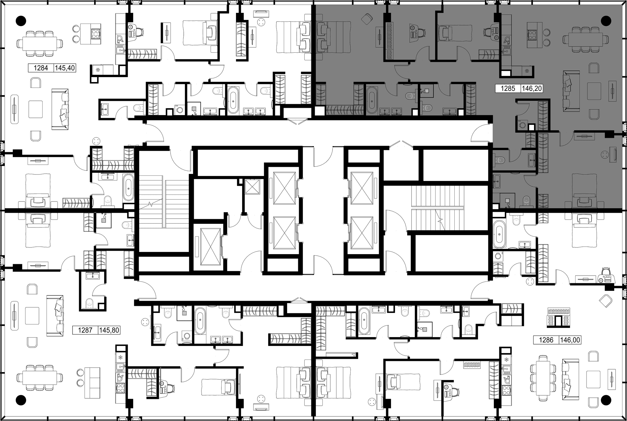 4-комн. Квартира 146.20 м², Россия, Москва