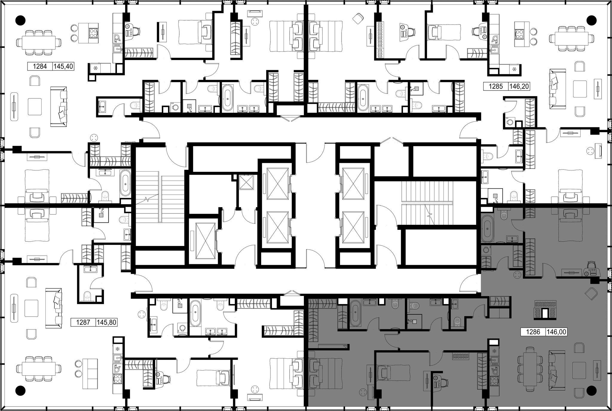 3-комн. Квартира 146.00 м², Россия, Москва