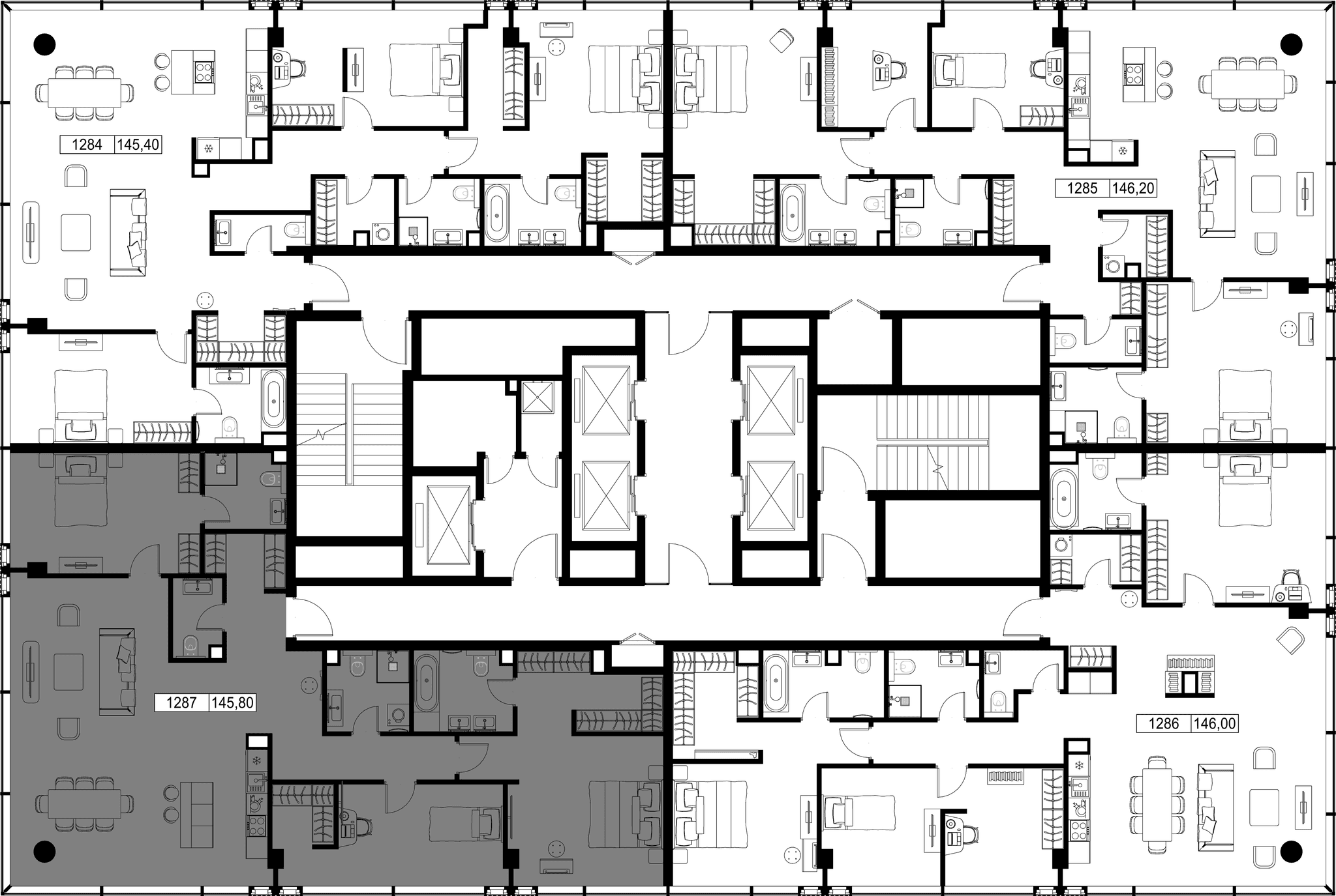 3-комн. Квартира 145.80 м², Россия, Москва