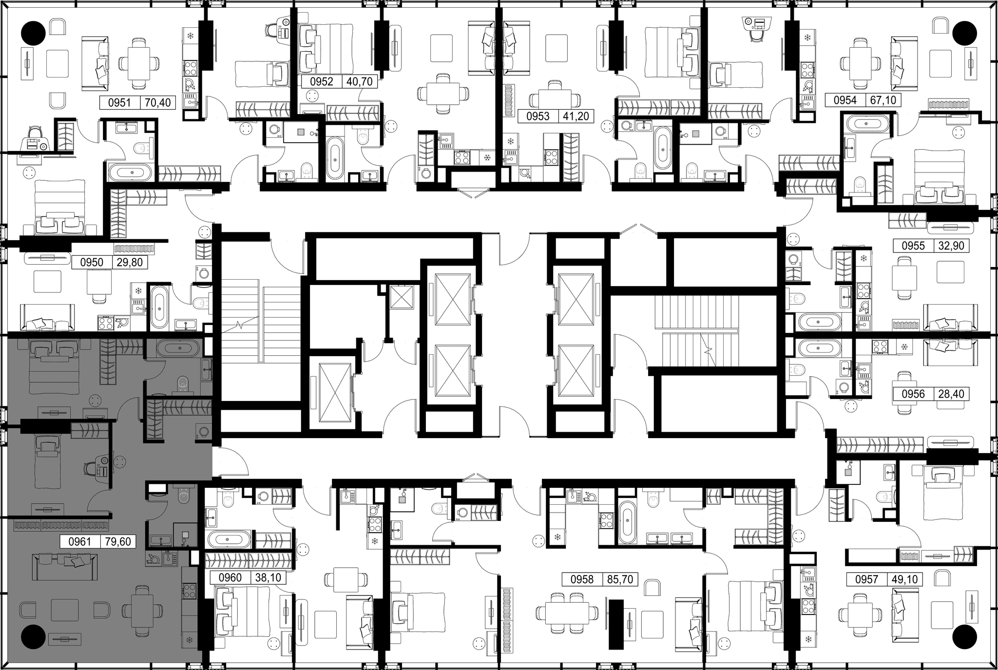 2-комн. Квартира 79.60 м², Россия, Москва