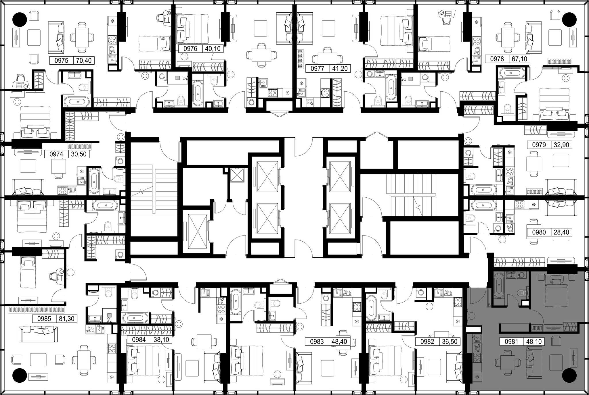 1-комн. Квартира 48.10 м², Россия, Москва