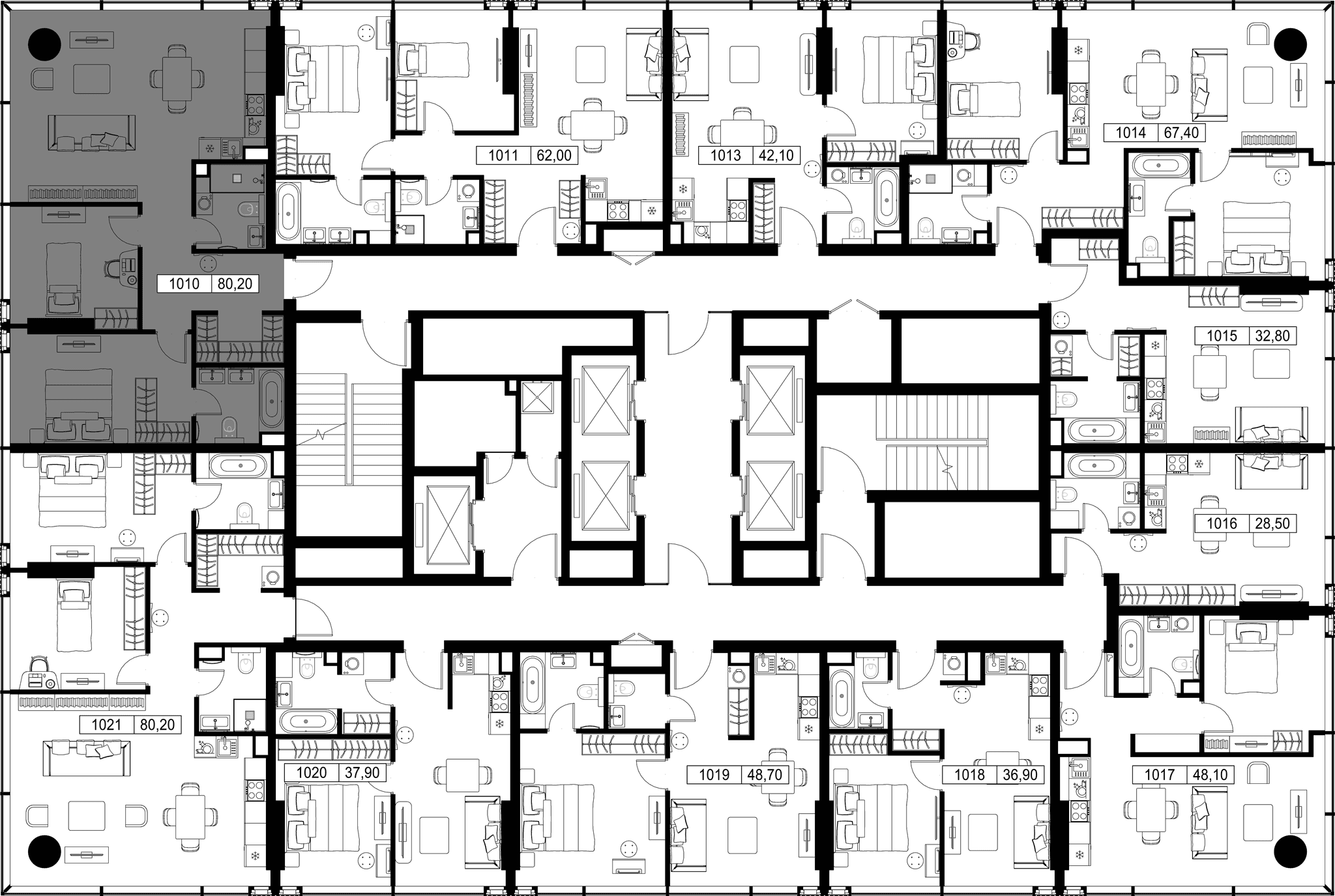 9-комн. Квартира 80.20 м², Россия, Москва