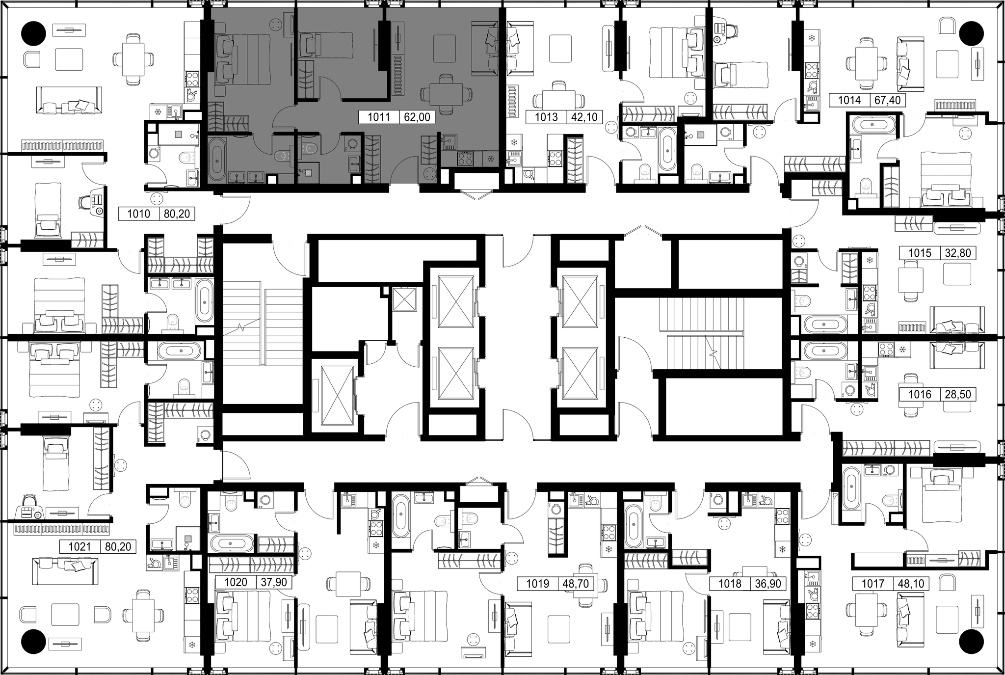 2-комн. Квартира 62.00 м², Россия, Москва