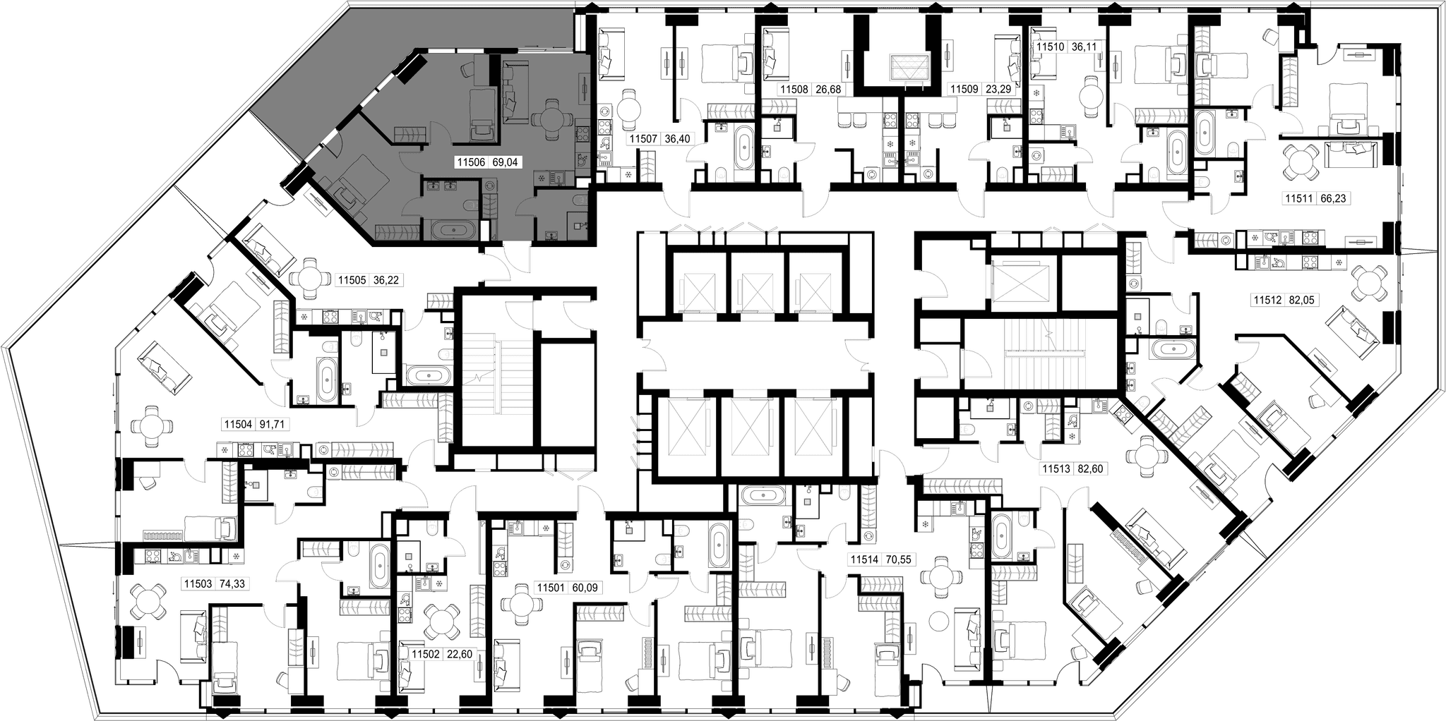 2-комн. Квартира 69.04 м², Москва, 3-й Силикатный проезд