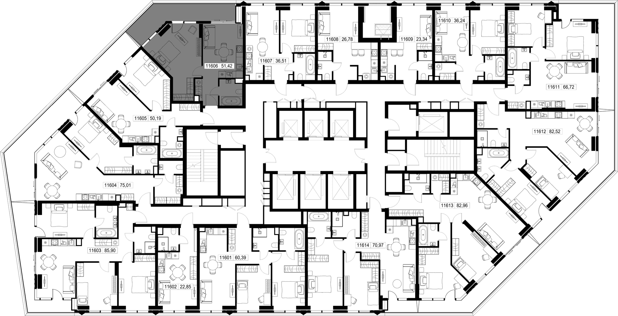 1-комн. Квартира 51.42 м², Москва, 3-й Силикатный проезд